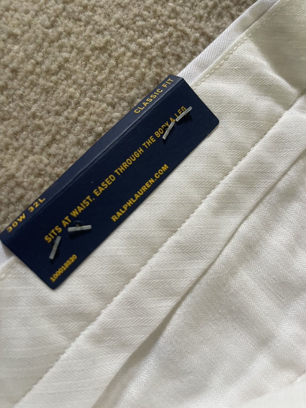 Polo Ralph Lauren Polo Ralph Lauren mens white pants 30x32 anchor NWT Size US 30 / EU 46 - 6 Thumbnail