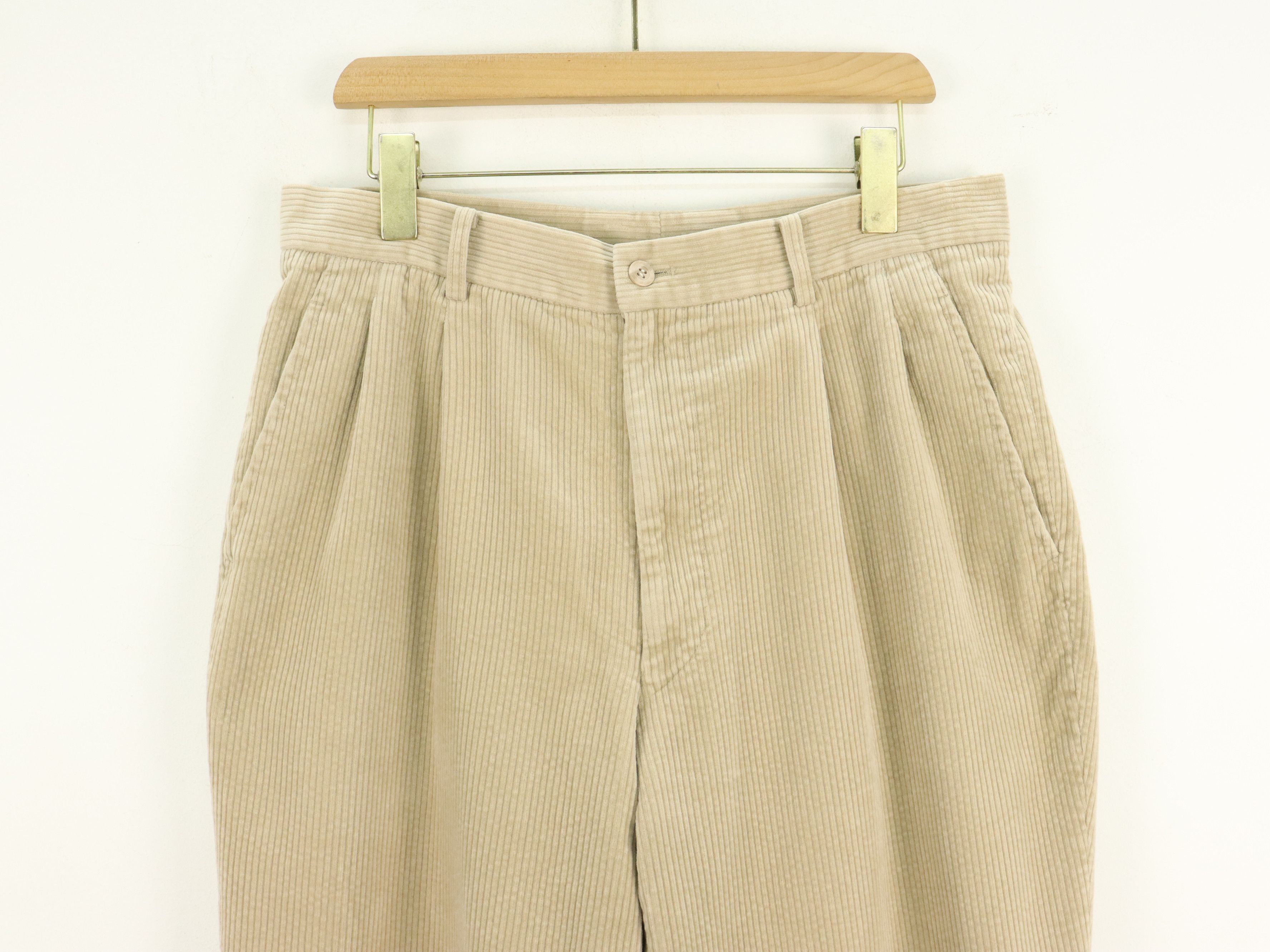 Kenzo Kenzo Corduroy Beige Cream Relaxed Cut Pant Size US 32 / EU 48 - 7 Thumbnail