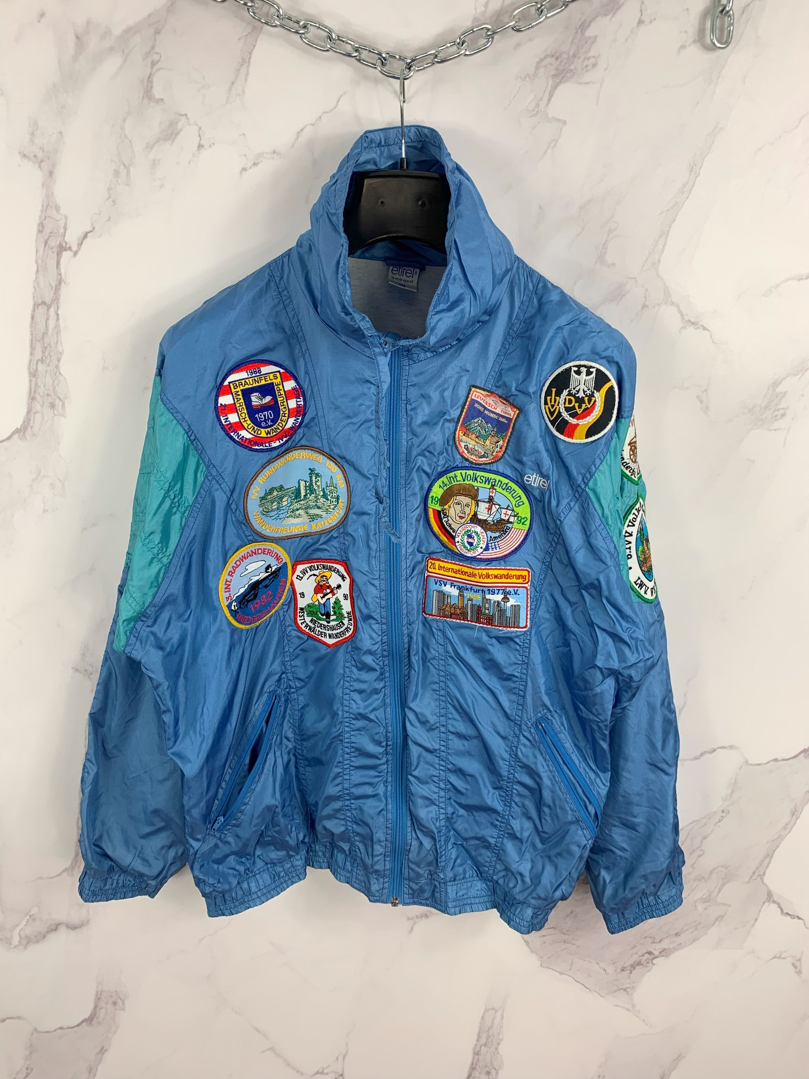 Other Vintage Etirel Nylon Track Jacket Deutschland Patch Size US M / EU 48-50 / 2 - 1 Thumbnail