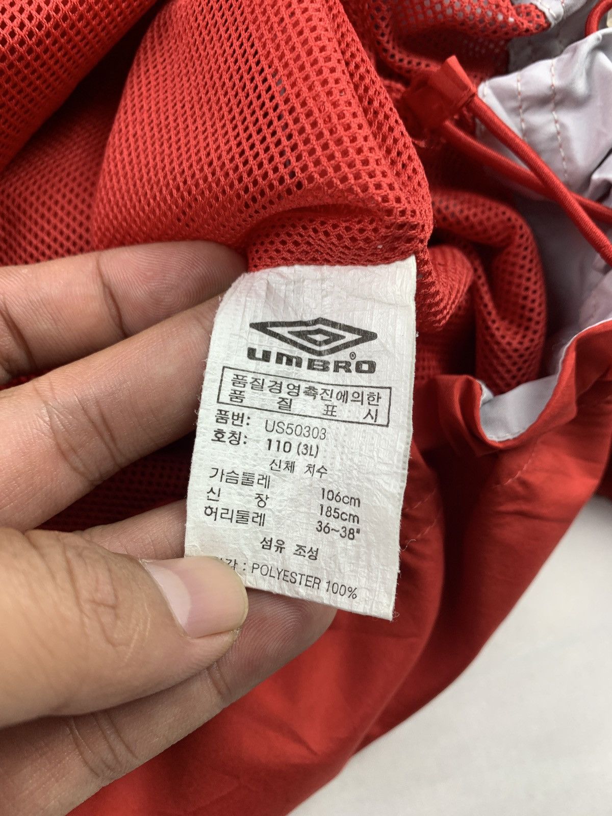 Slam Jam × Umbro 2000s Umbro England Red Training Embroidered Logo Jacket Size US XL / EU 56 / 4 - 11 Thumbnail