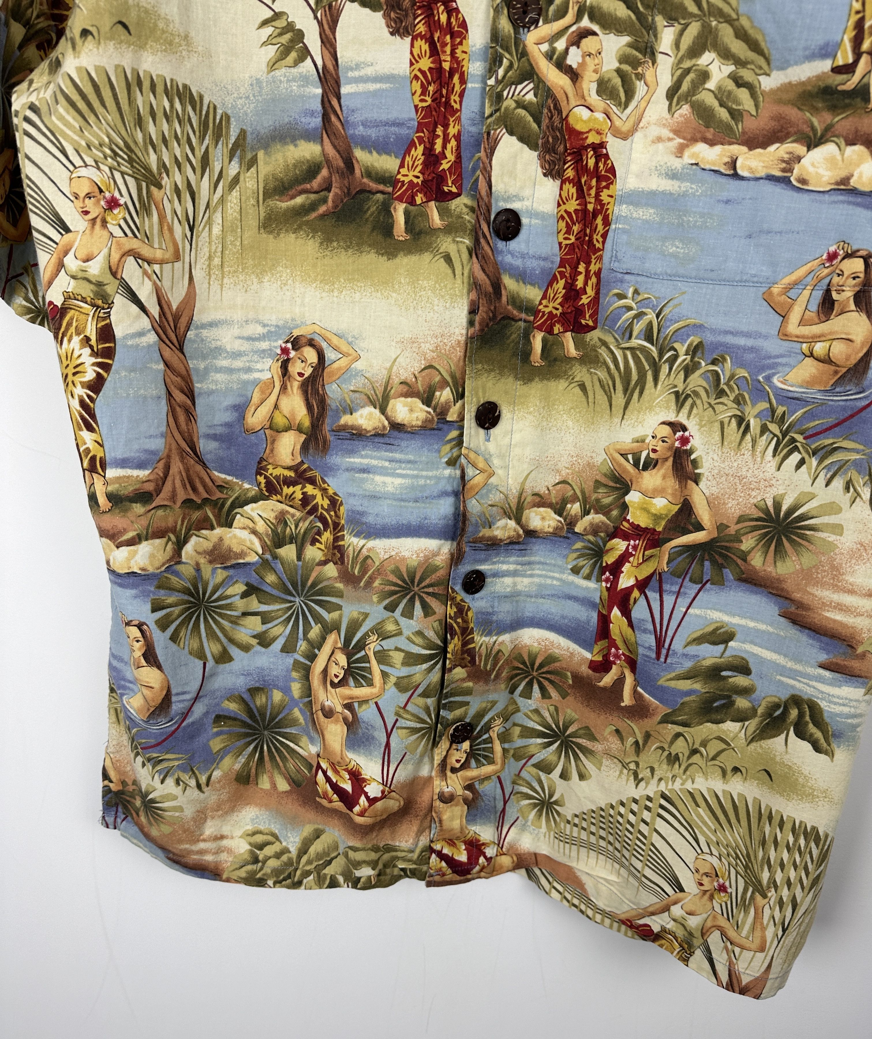 Vintage RARE vintage hawaiian shirt retro 90s 80s miami vibe Size US L / EU 52-54 / 3 - 3 Thumbnail