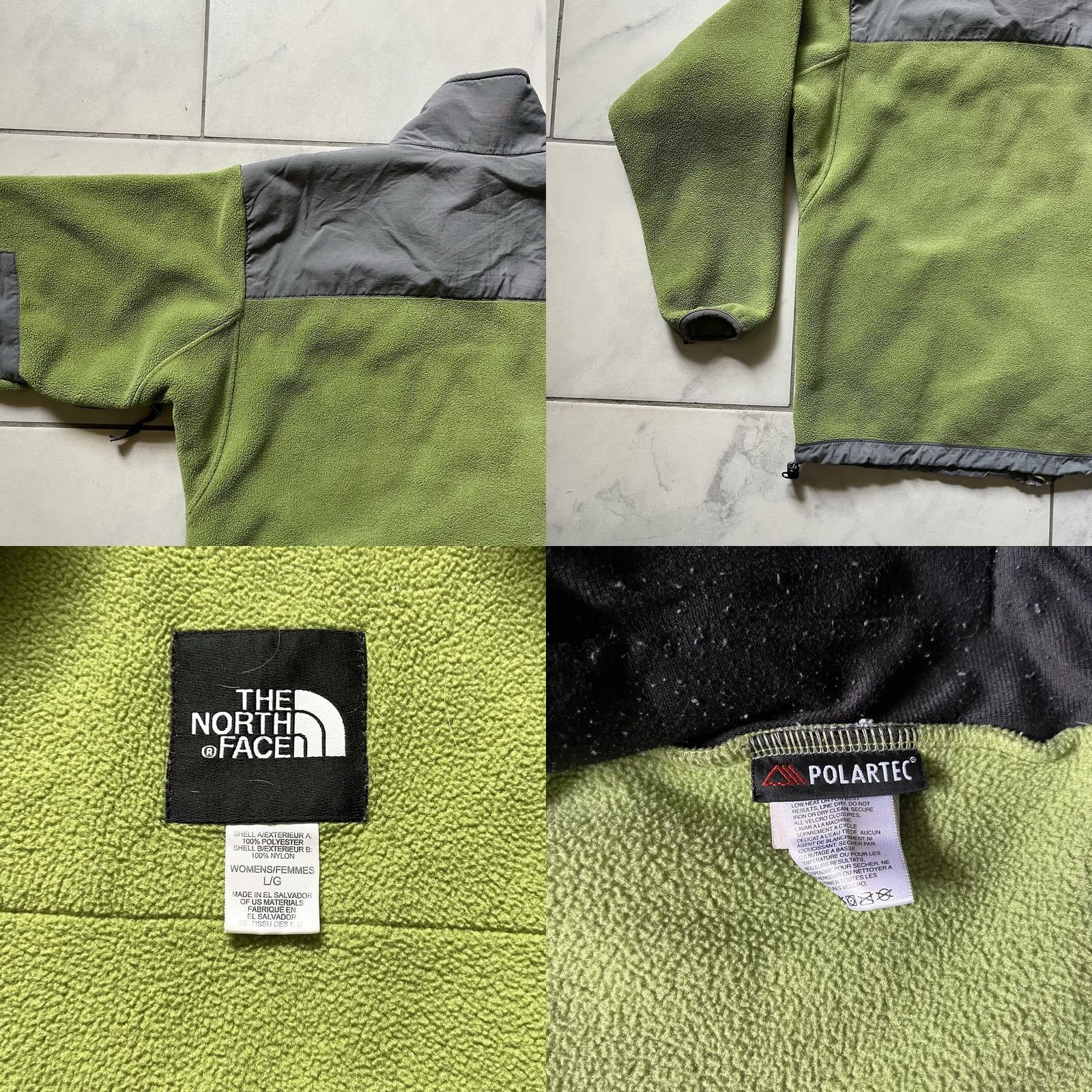 The North Face The North Face Polartec Jacket Large Green Womens Fleece Full Zip Lined Embroidered Size L / US 10 / IT 46 - 11 Thumbnail