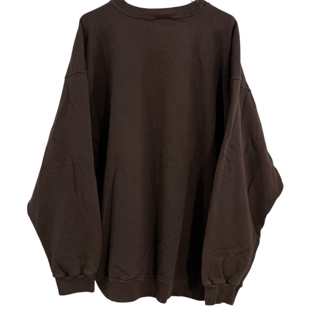 Nike × Vintage Vintage 90’s Nike Mocha Brown Tonal Crewneck Size US XXL / EU 58 / 5 - 2 Thumbnail
