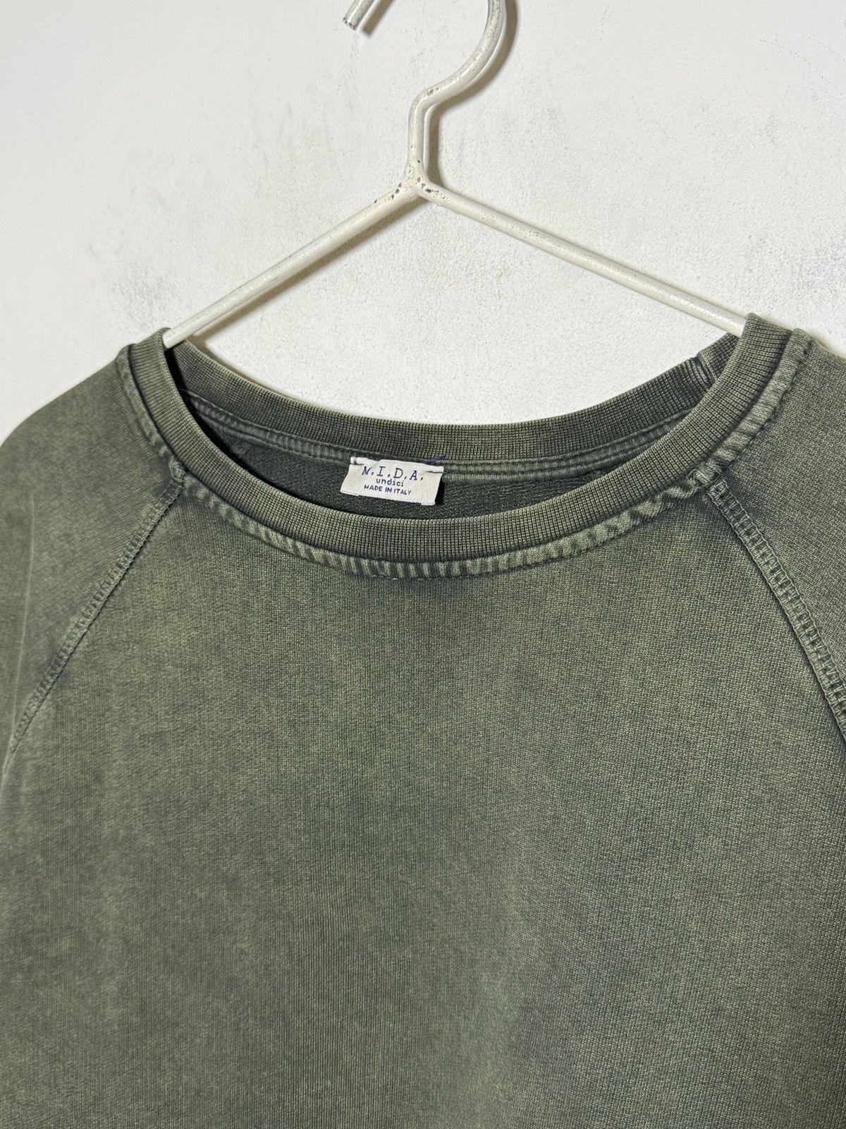 Seditionaries Washed green raglan sweatshirt by M.I.D.A. Size US L / EU 52-54 / 3 - 3 Thumbnail