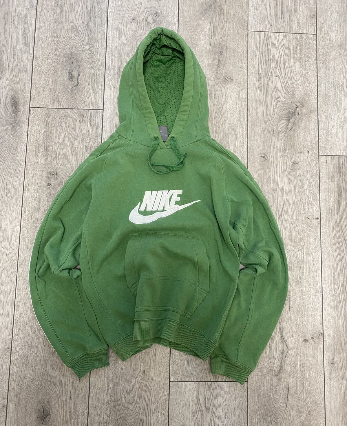 Nike × Vintage Hoodie Nike Vintage Big Central Logo Streetwear Outdoor 90s Size US S / EU 44-46 / 1 - 1 Thumbnail