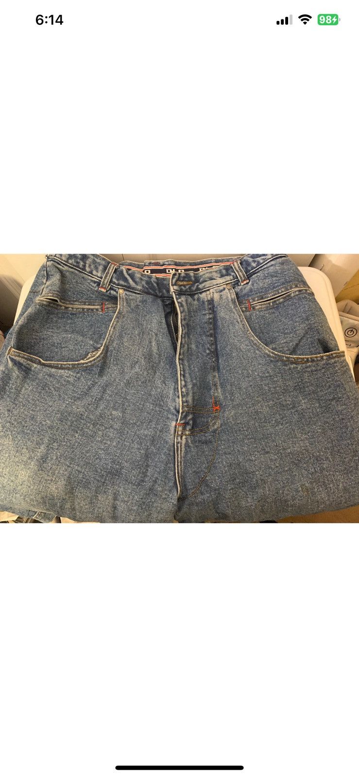 Other Vintage DLO-NYC mens sz 36 x 14 carpenter denim jean shorts Size US 36 / EU 52 - 6 Thumbnail