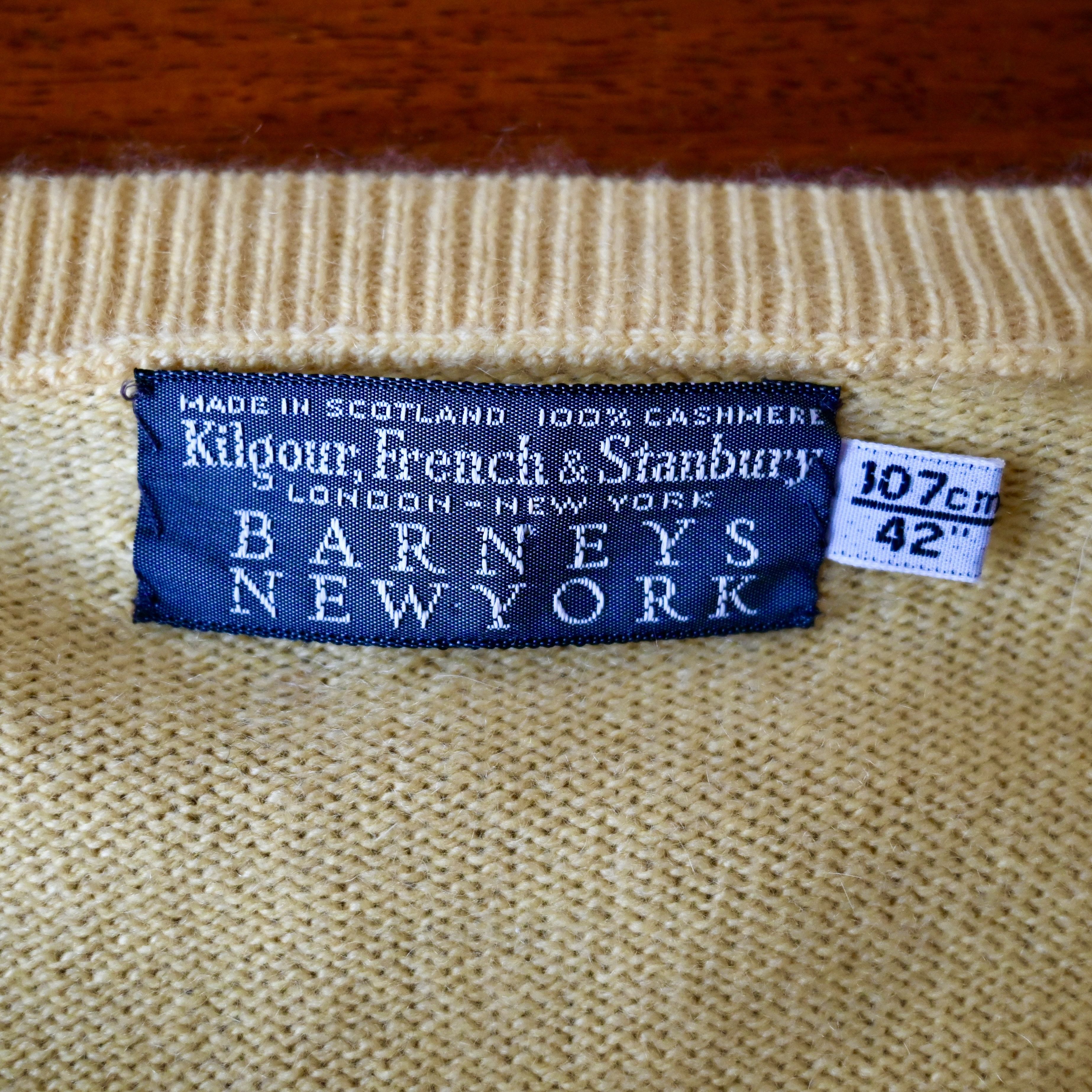 Barneys New York VTG 1990s Kilgour for BARNEYS NY Scottish cashmere sweater Size US L / EU 52-54 / 3 - 13 Thumbnail