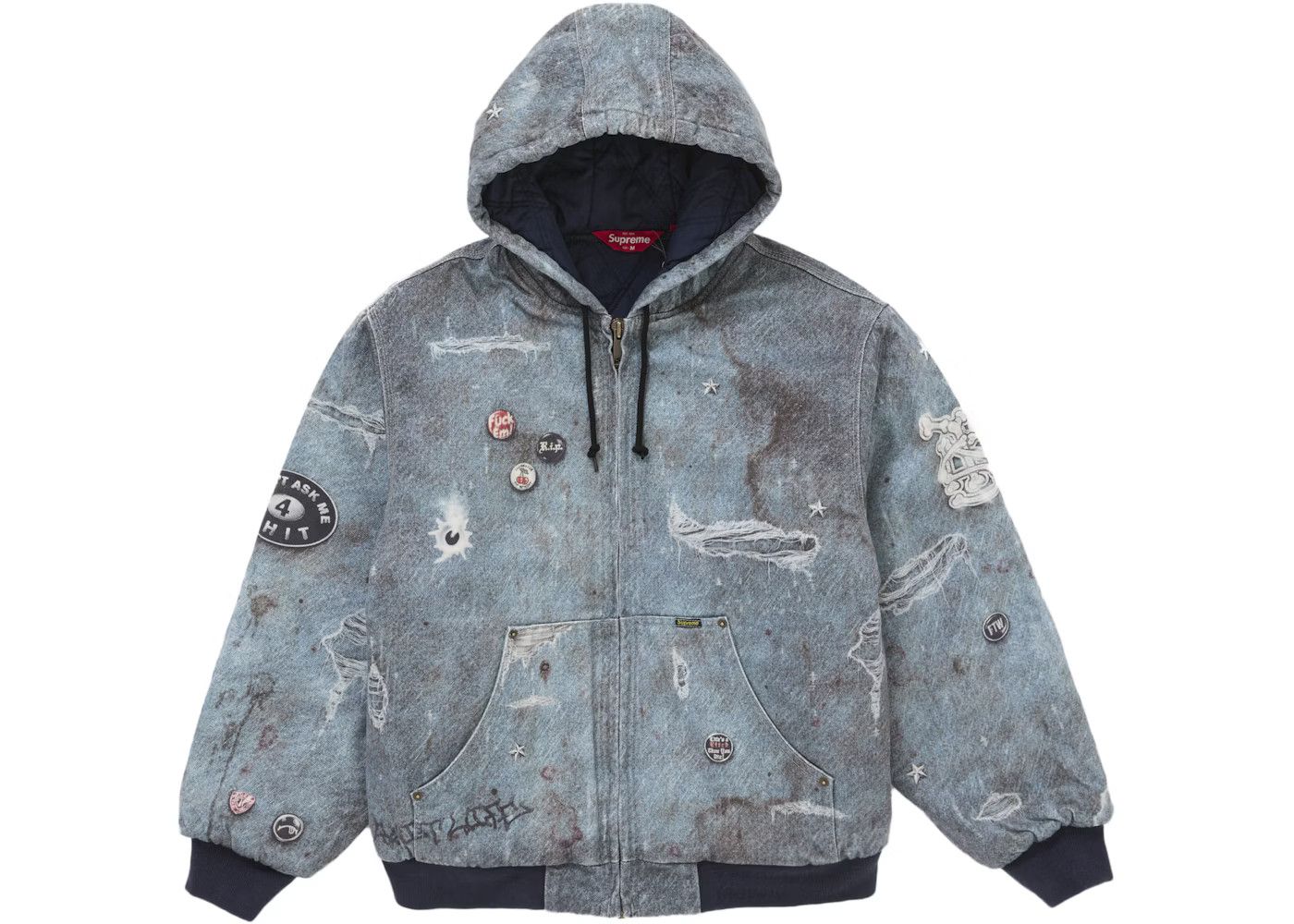 Supreme Raymond Pettibon x Hooded Work Jacket | Grailed