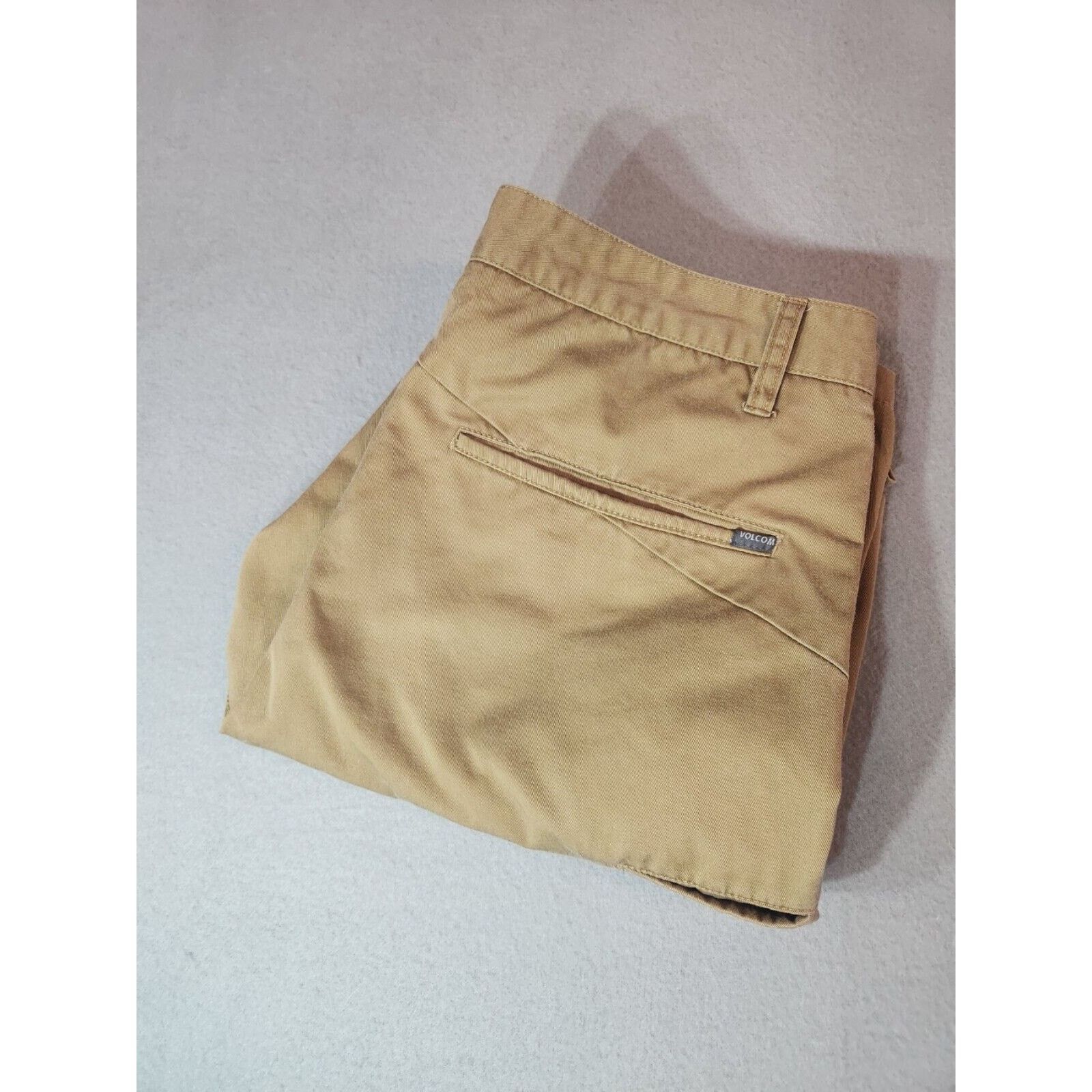 Volcom Volcom Men's Frickin Chino Shorts Size 34 Brown Skate Wear Size US 34 / EU 50 - 1 Thumbnail