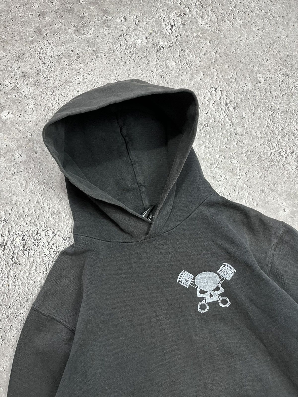 Other Vintage Grenzgaenger Biker Skull Faded Hoodie Size US M / EU 48-50 / 2 - 3 Thumbnail