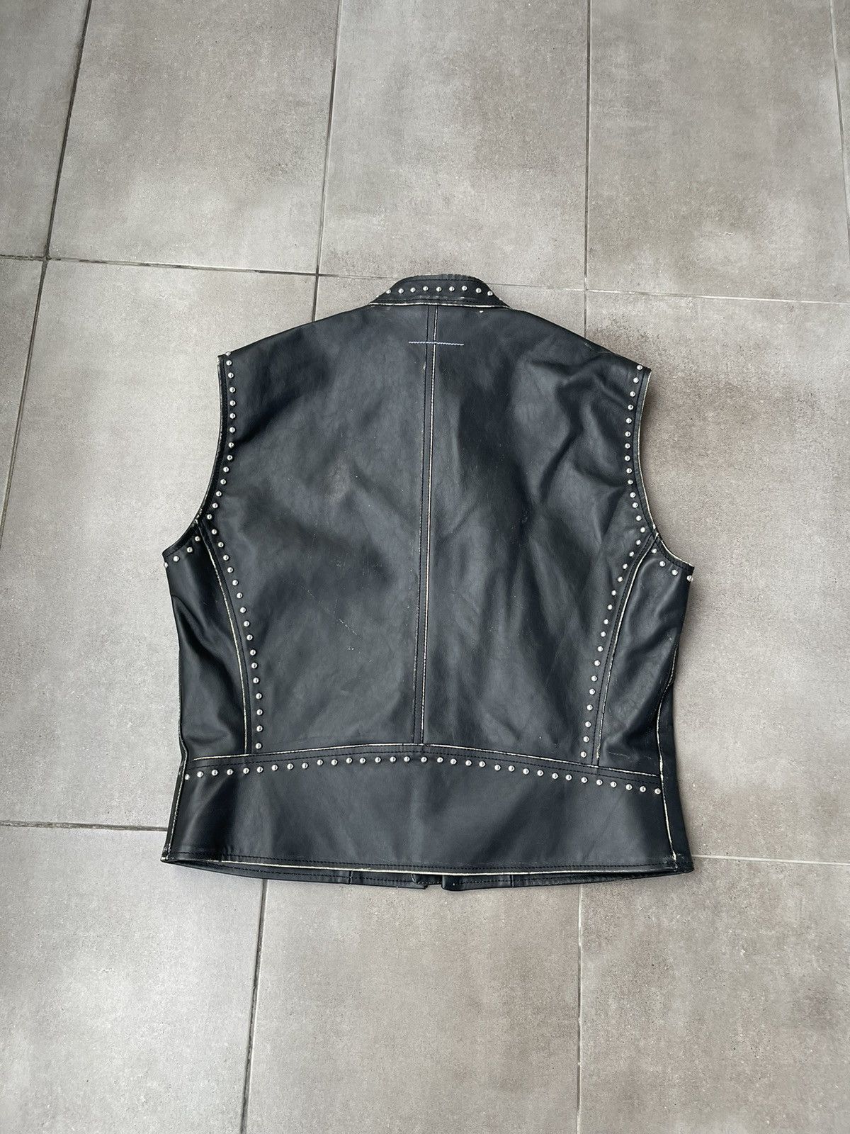 Maison Margiela !DS! SS22 Maison Margiela 5 ZIP Studded Leather Vest Gilet Size US S / EU 44-46 / 1 - 14 Thumbnail