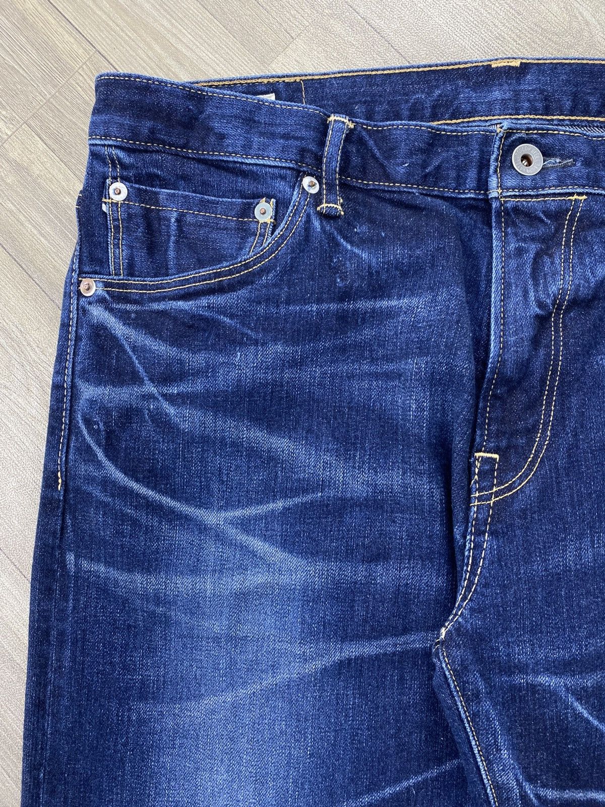 Spellbound Vintage Spellbound Japan Selvedge Denim Faded Blue Jeans Size US 34 / EU 50 - 6 Thumbnail