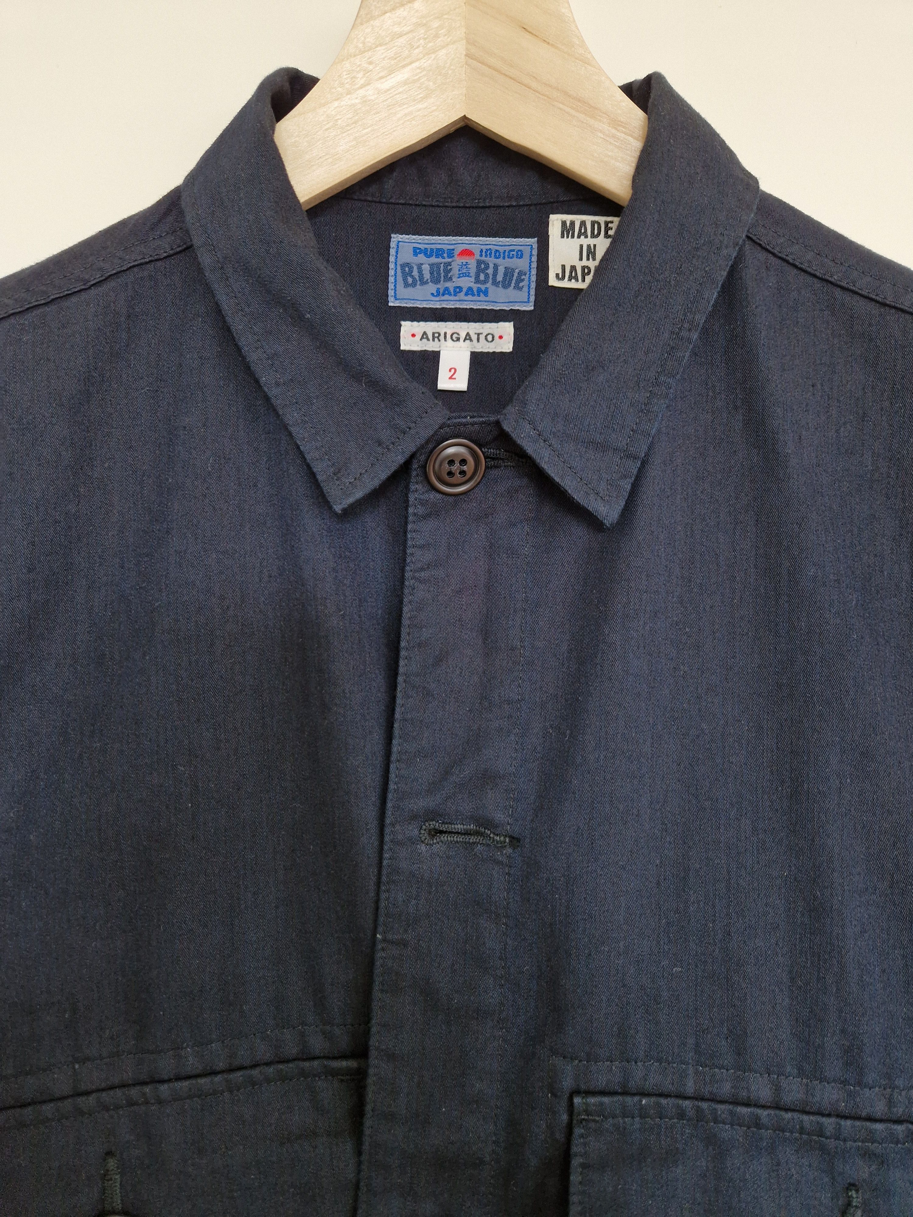Blue Blue Japan Indigo-dyed Cargo Shirt Size US M / EU 48-50 / 2 - 3 Thumbnail