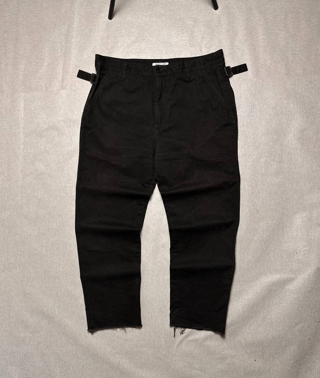 Helmut Lang Archive 90s Helmut Lang Striped Black Wool Trousers