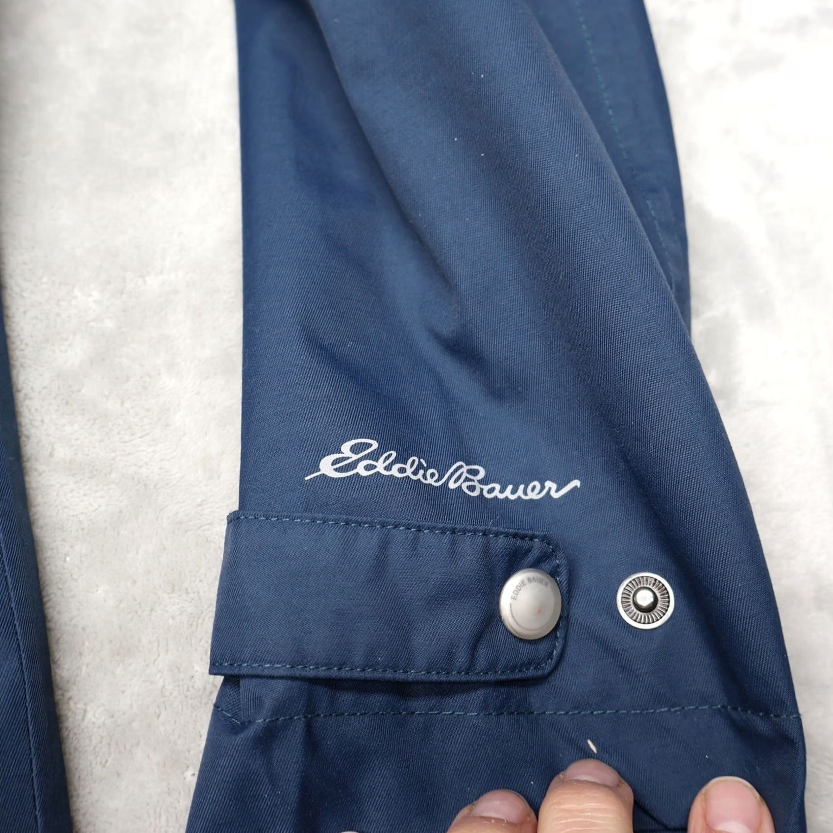 Eddie Bauer Eddie Bauer Rain Jacket Women M Blue Full Zip Wind Water Resistant Outer Shell Nylon Parka Outdoor Casual Travel Size M / US 6-8 / IT 42-44 - 2 Thumbnail