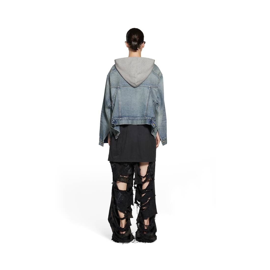 Balenciaga oc11z0125 DIY Jacket in Light Blue Size L / US 10 / IT 46 - 4 Thumbnail