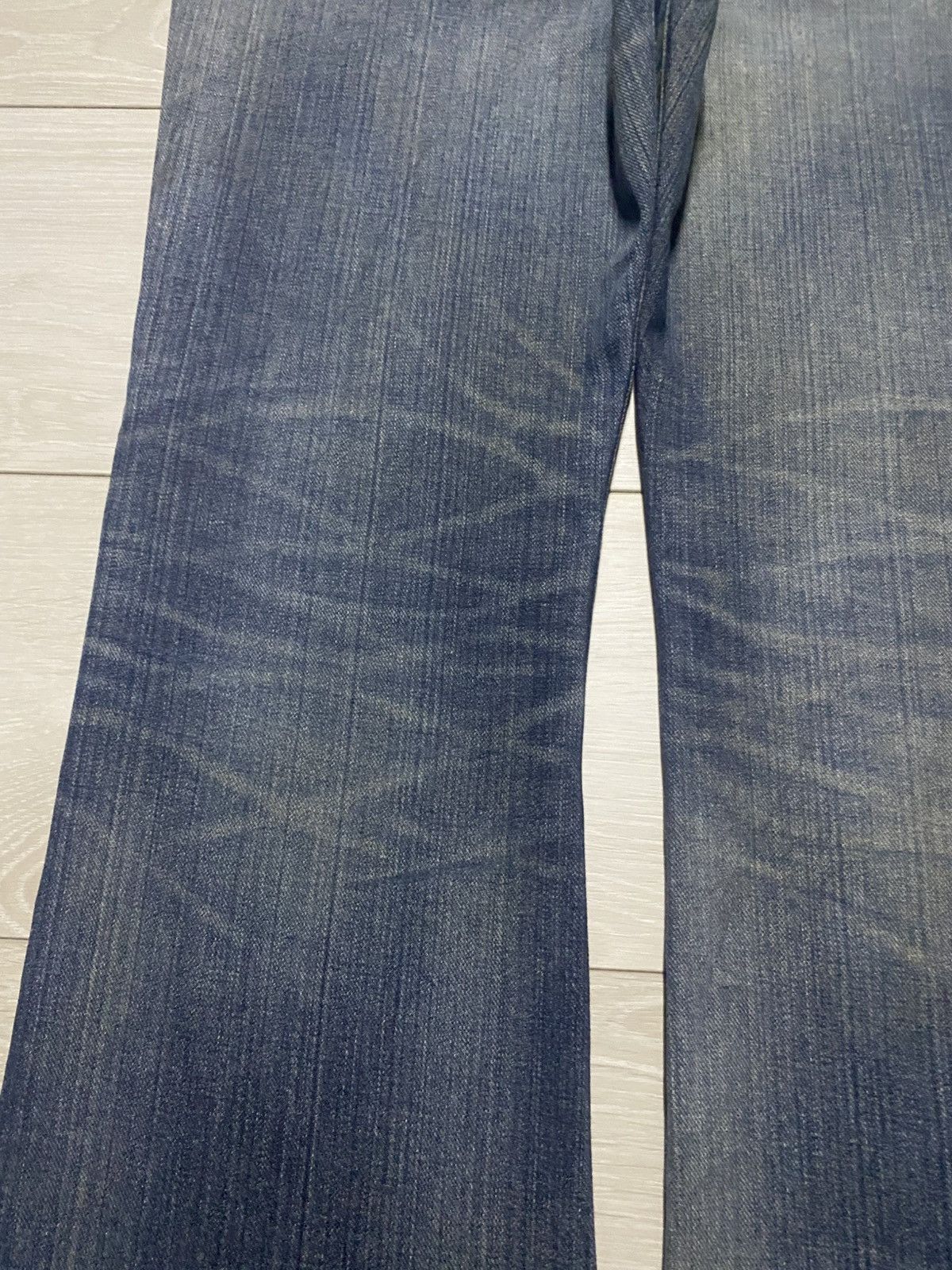 Edwin Edwin 401 XV Mud Wash Splatter Distressed Flare Jeans Size US 34 / EU 50 - 9 Thumbnail