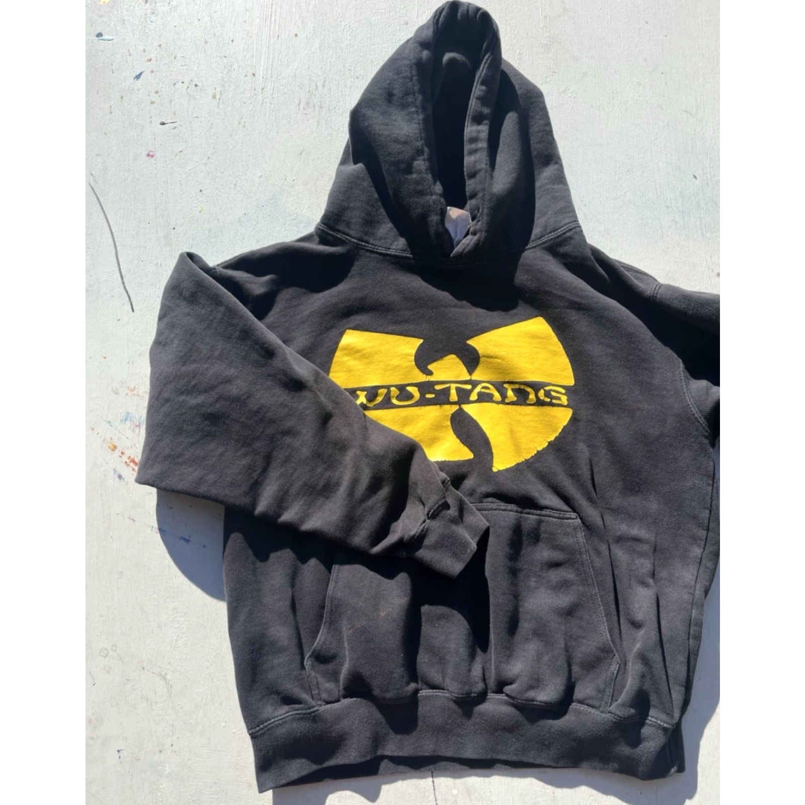Logo 7 VINTAGE? No. Men's Wu-Tang Clan Hoodie Black Logo S Rap Hip Hop Streetwear Dirty RZA GZA City Hoodie Shirt Size US S / EU 44-46 / 1 - 6 Thumbnail