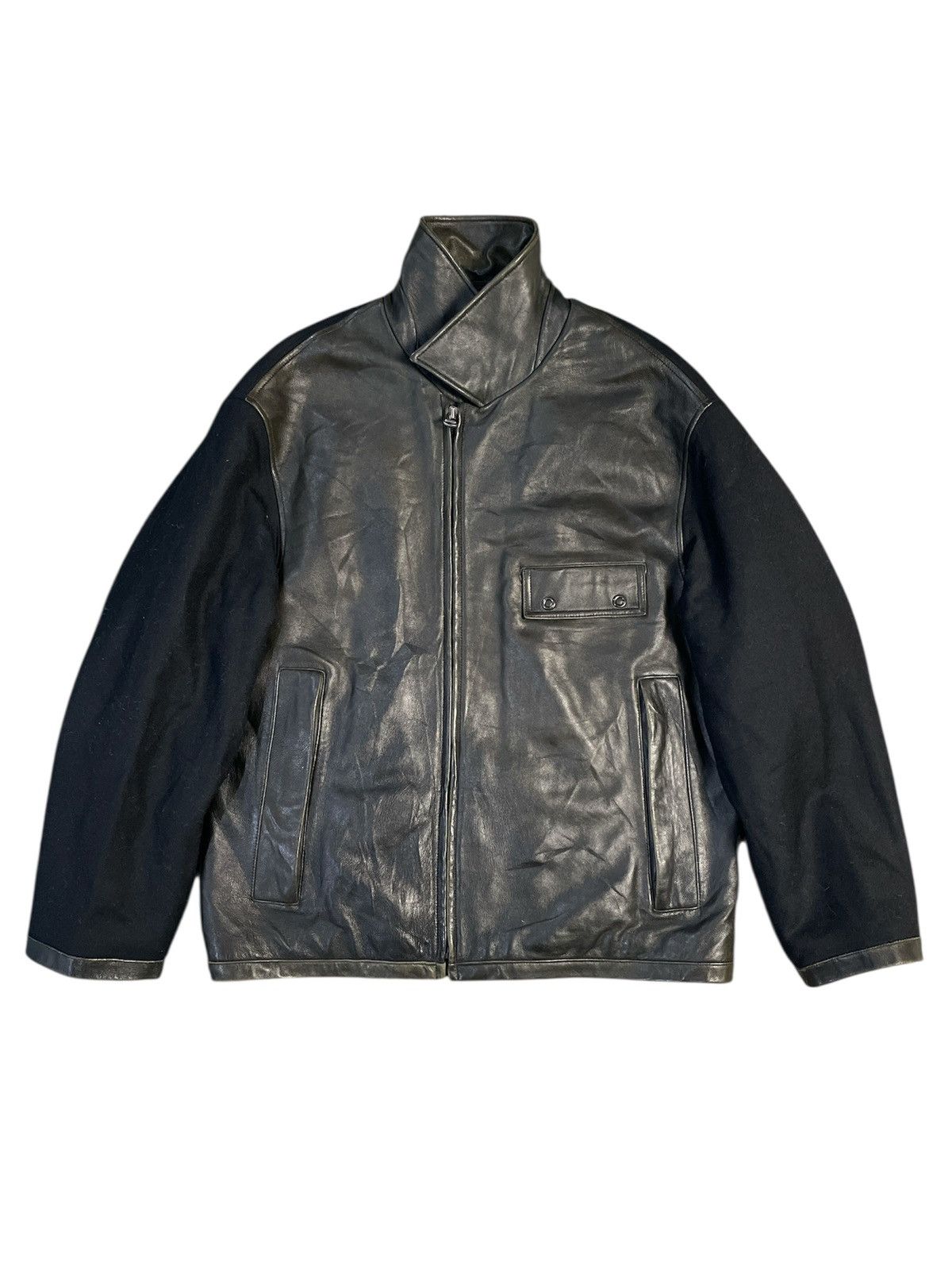 Hugo Boss Hugo Boss Lambskin Leather Jacket Size US M / EU 48-50 / 2 - 1 Thumbnail