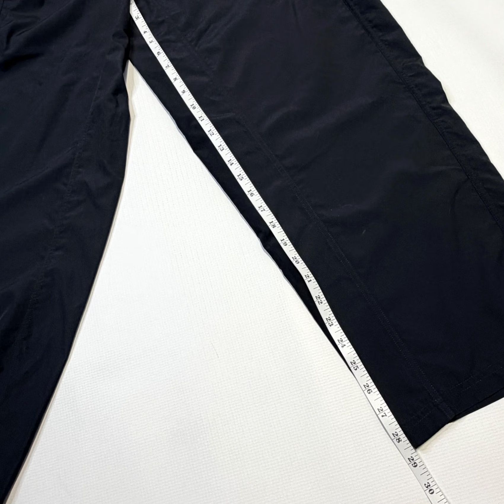 Vintage Free People Pants Womens Small Black High Waist Wide Leg Windbreaker Drawstring Size 28" / US 6 / IT 42 - 3 Thumbnail