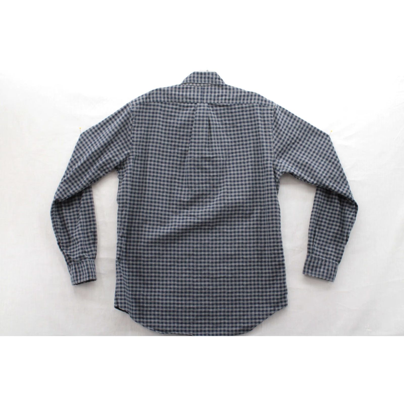 Polo Ralph Lauren Ralph Lauren Shirt Men's Medium Blue Gray Gingham Plaid Classic Fit Long Sleeve Shirt Size US M / EU 48-50 / 2 - 2 Thumbnail
