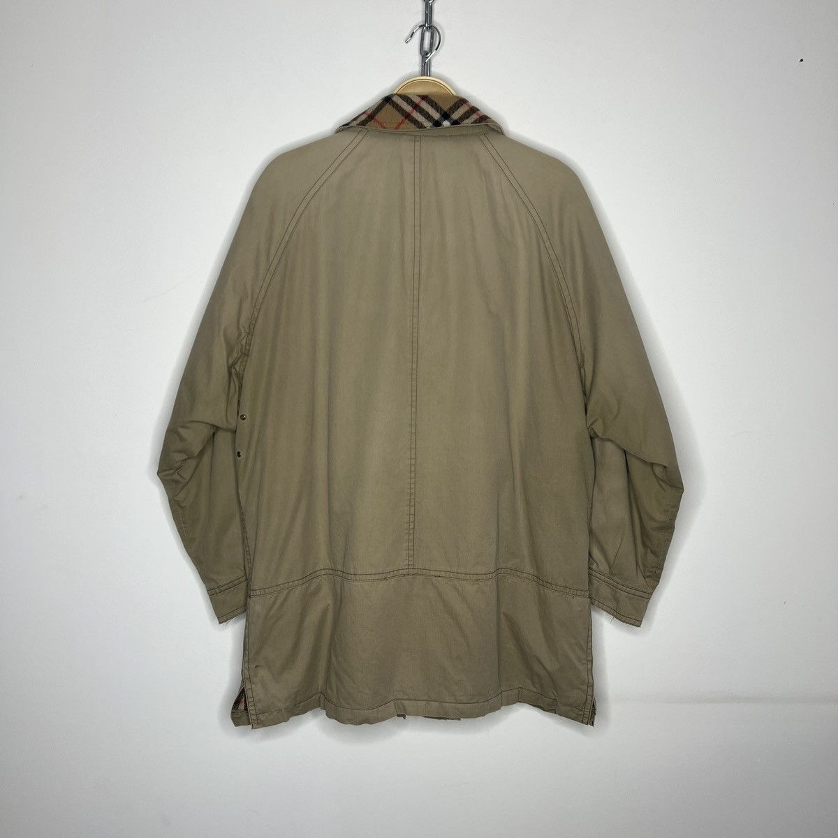 Burberry × Designer × Vintage Burberry Nova Check Vintage Coat Jacket Parka Beige 90s Size US M / EU 48-50 / 2 - 9 Thumbnail