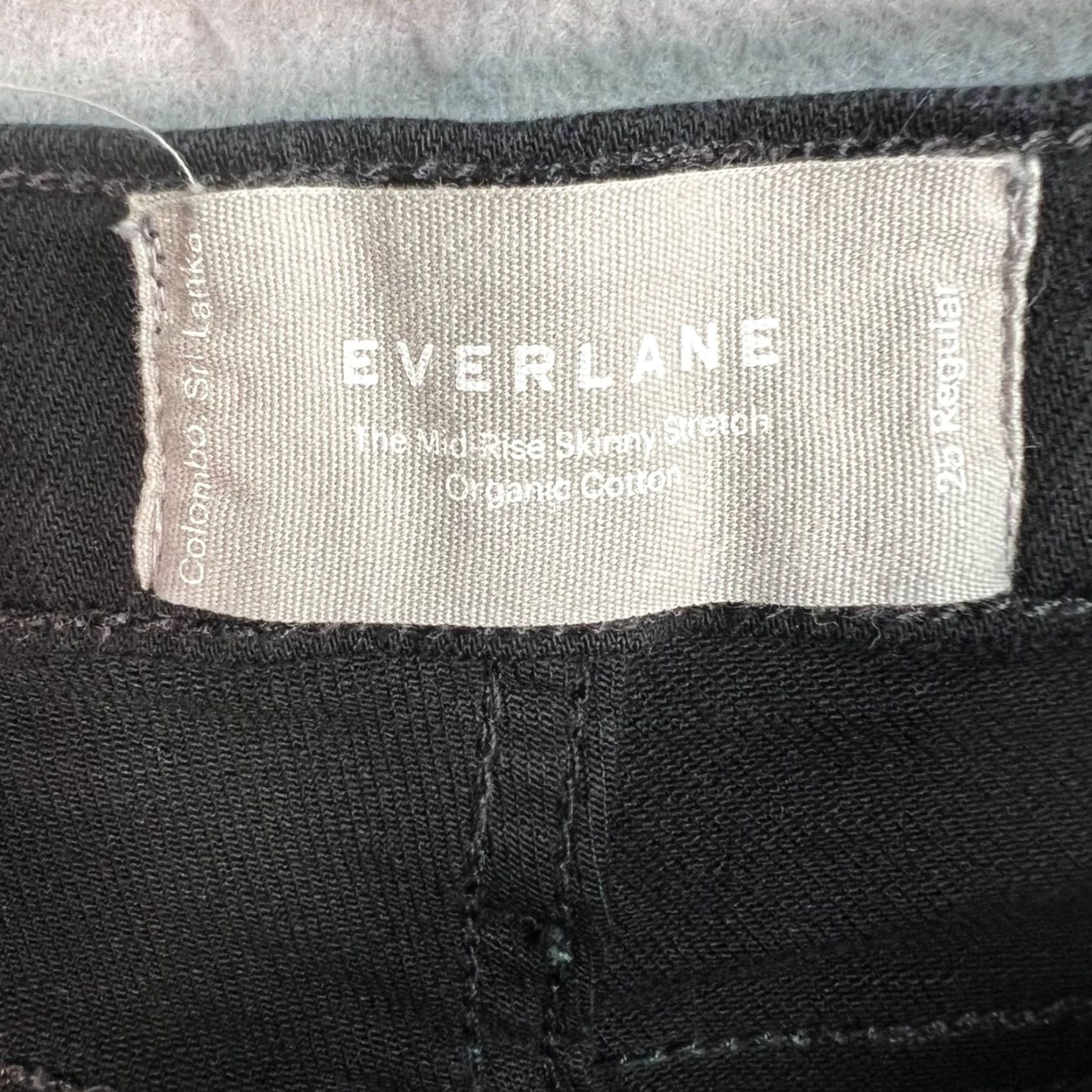 Everlane VINTAGE Everlane Jeans Women's 25 Black Mid-Rise Skinny Cotton Blend Denim Adult Womens Black Skinny Jeans 27 in 27 in 8.5-10.5 in Size 42" / US 20 - 3 Thumbnail
