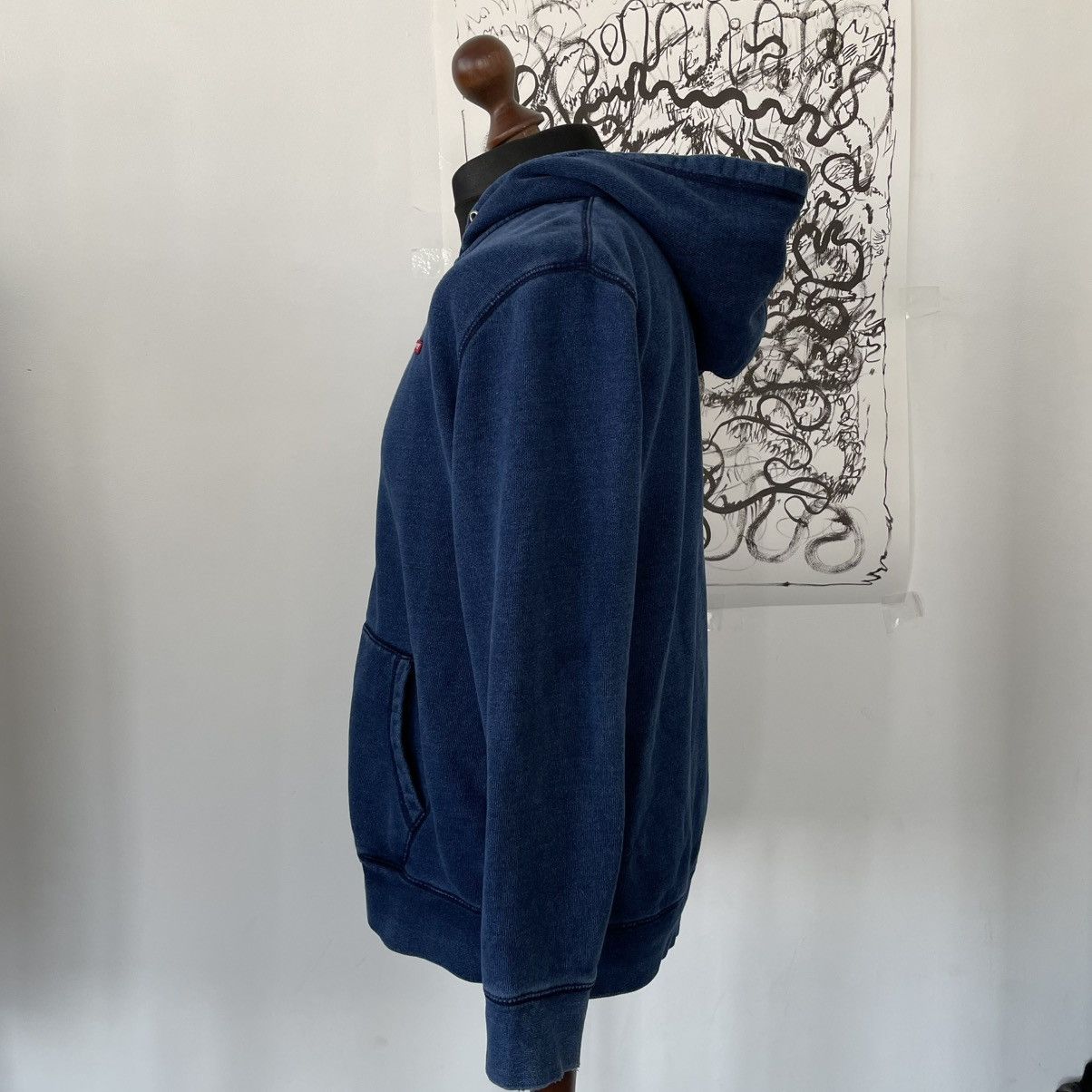 Levi's × Vintage Vintage Levi’s Zip Up Graphic Hoodie Distressed Y2K Size US L / EU 52-54 / 3 - 4 Thumbnail