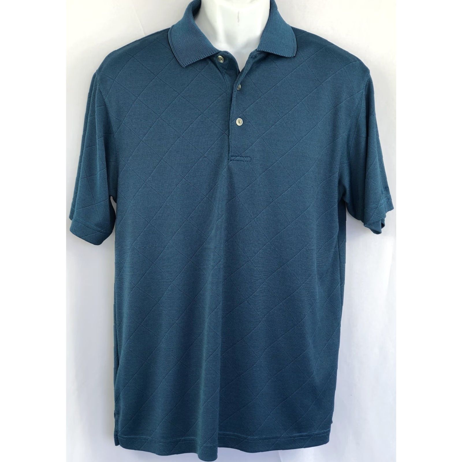 Hogan Vintage Ben Hogan Polo Shirt M Turquoise 3 Button Collared Short Sleeve Golf Preppy Shirt Mens XS? Size US M / EU 48-50 / 2 - 5 Thumbnail