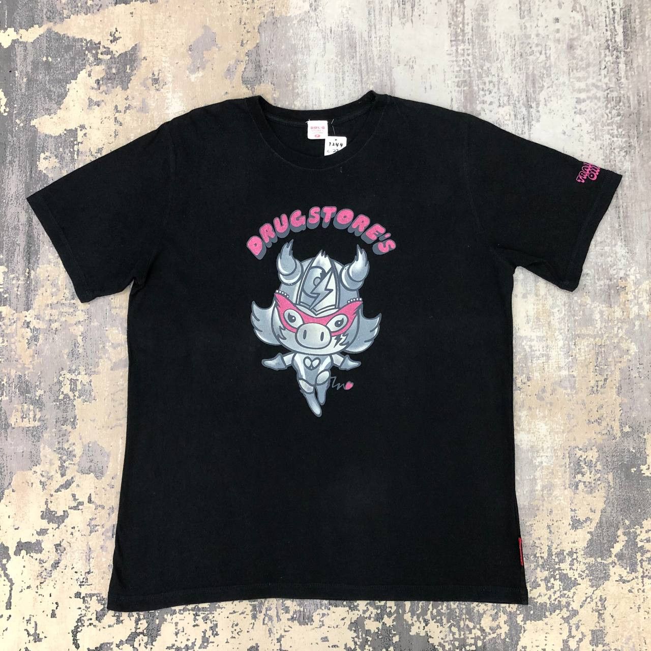 Japanese Brand T244 JAPAN DRUG STORE"S PIG HERO TEE Size US L / EU 52-54 / 3 - 1 Thumbnail