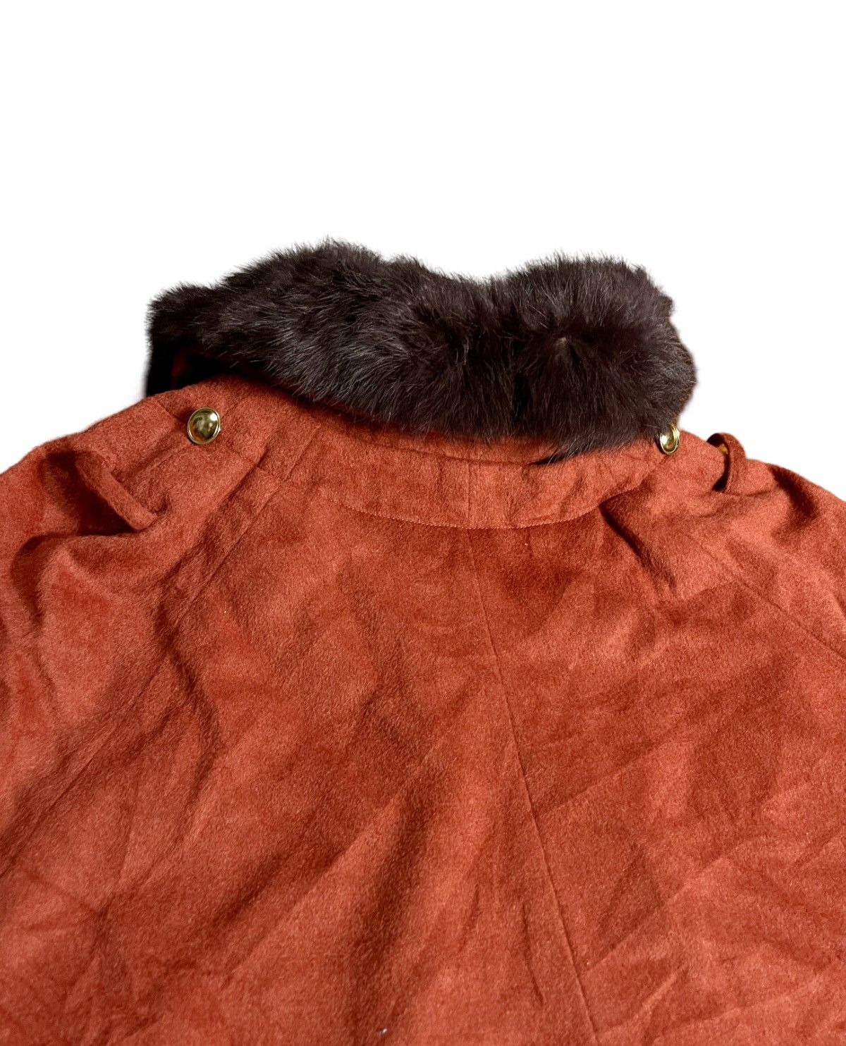 Cloak × Japanese Brand Faux Fur Collar Poncho❌Arénor❌Avant Garde Size XS / US 0-2 / IT 36-38 - 8 Thumbnail