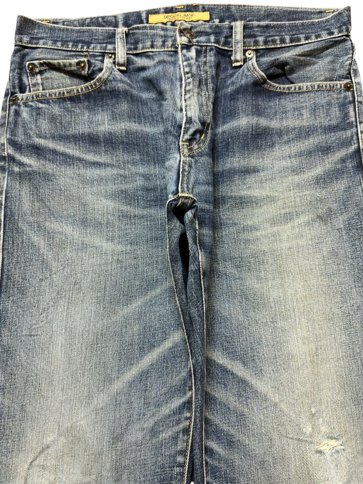 Uniqlo Vintage Uniqlo S-002 Regular Fit Straight Whiskers Denjm Size US 33 - 2 Thumbnail