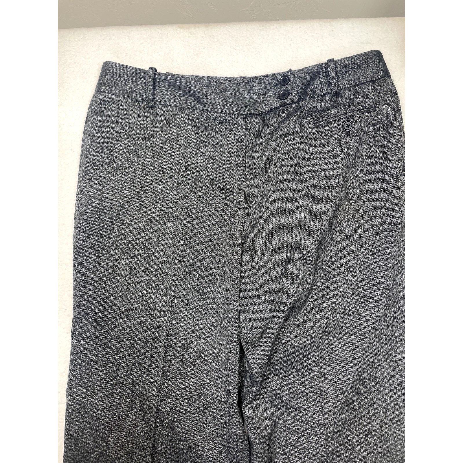 Other Larry Levine Women’s Size 12 Dark Gray Stretch Dress Pants Size 34" / US 12 / IT 48 - 2 Thumbnail