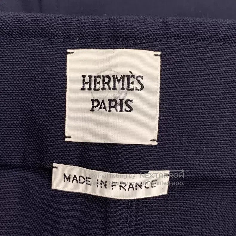Hermes Hermes Dark Blue Bell Chain Cotton Casual Skirt Size 24" / US 00 / IT 34 - 5 Thumbnail