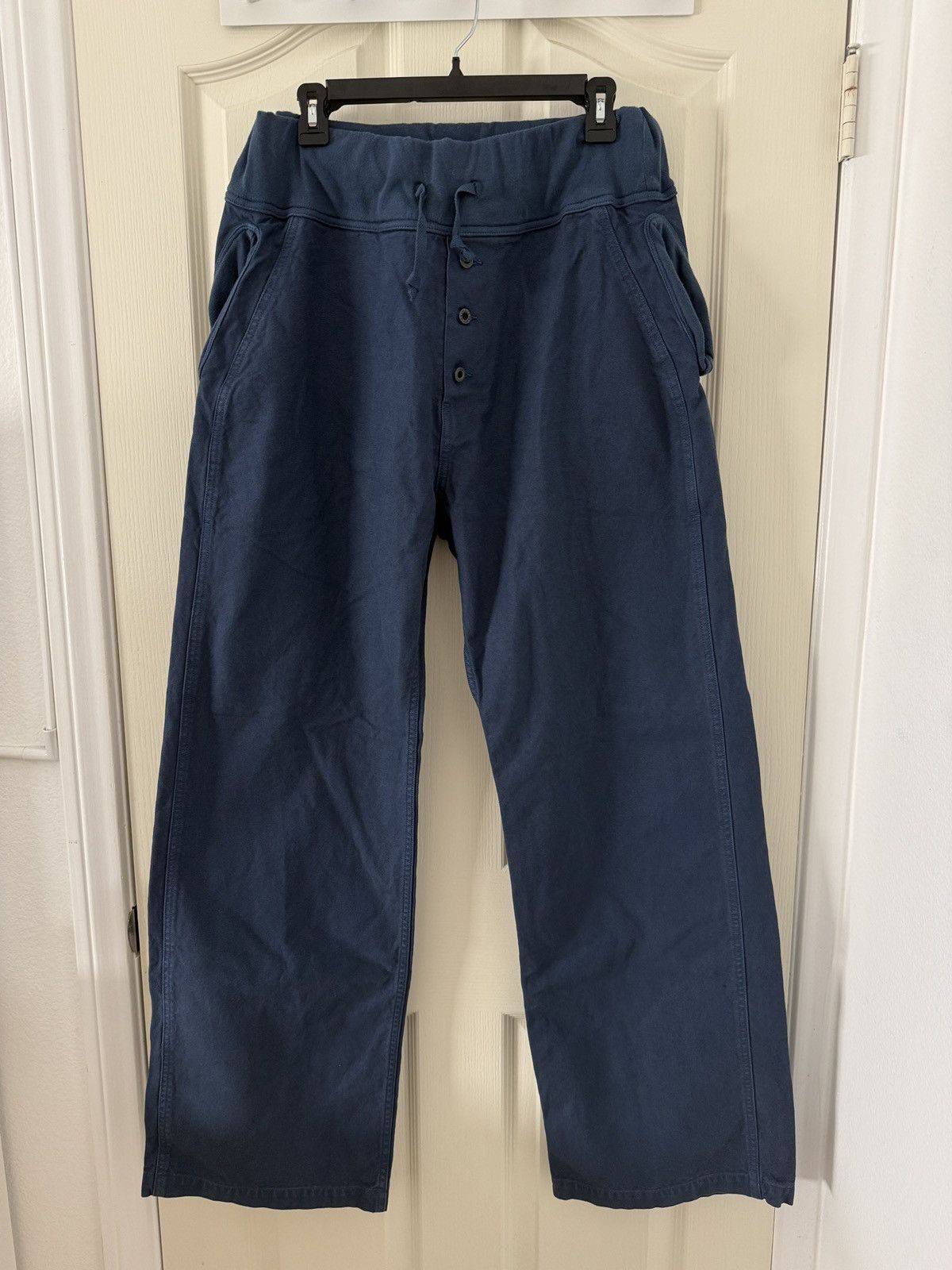 Kapital Kapital Sourelle Wide Straight Pants Navy Size US 32 / EU 48 - 1 Thumbnail