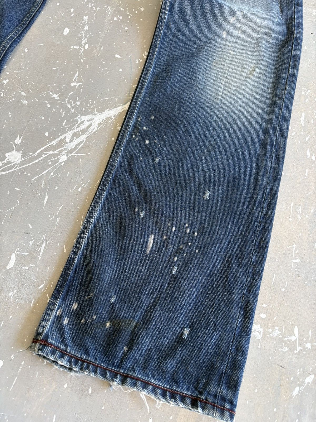 Diesel Vintage Distressed Diesel Acid Wash Denim Jeans Pants Size US 30 / EU 46 - 9 Thumbnail