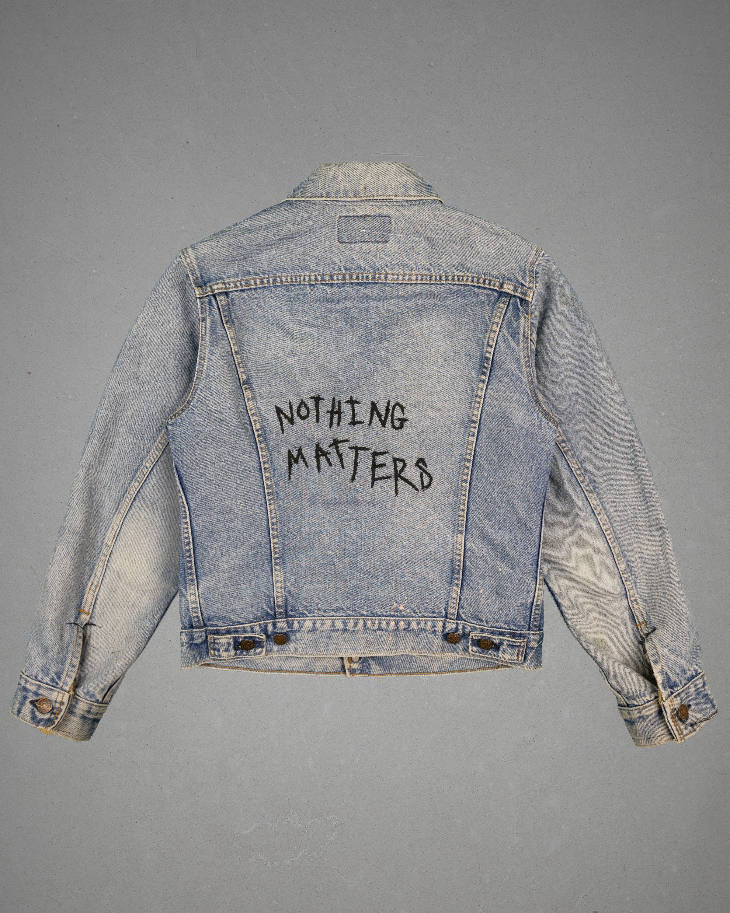 Asspizza Asspizza "Nothing Matters" Denim Jacket 2018 Size US M / EU 48-50 / 2 - 2 Thumbnail