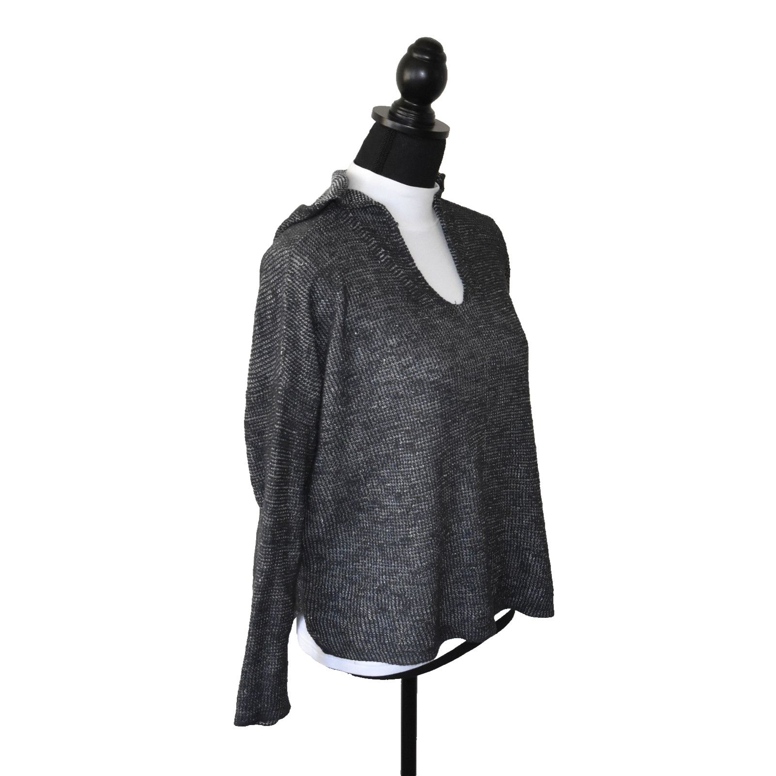 Eileen Fisher EILEEN FISHER Org Linen Organic Cotton Box Top Sweater Sz S Size S / US 4 / IT 40 - 3 Thumbnail