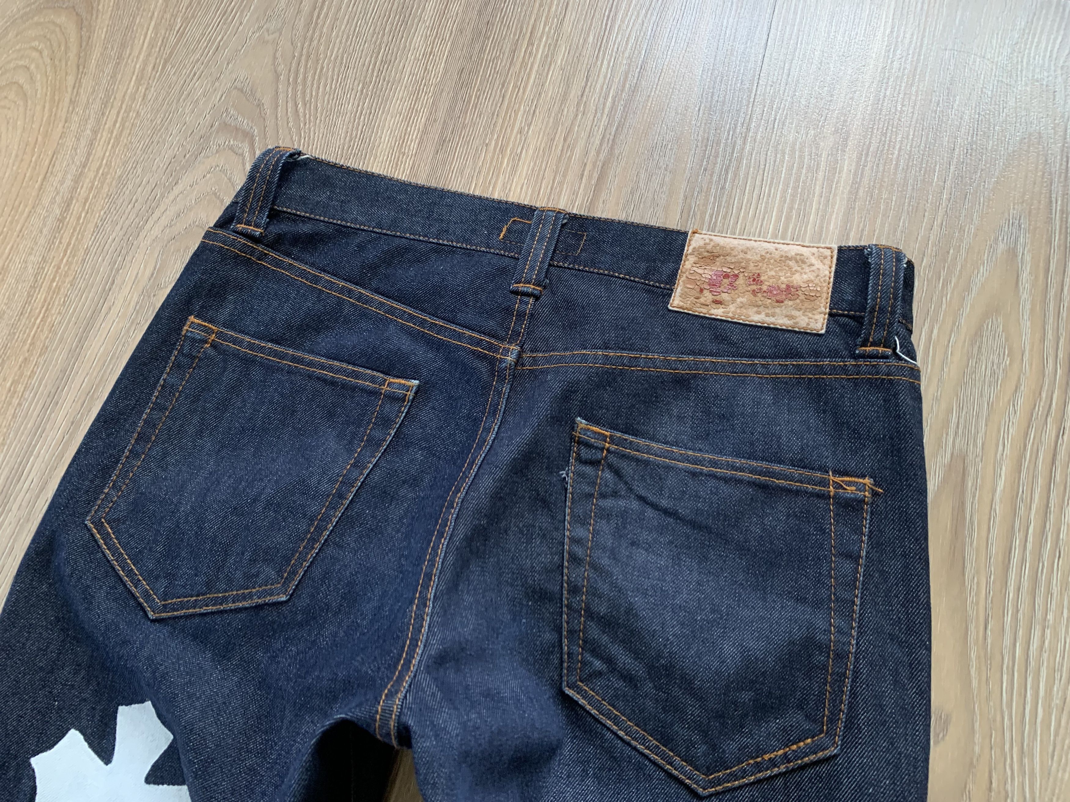 Designer Vintage Cell Dvsn Dino Heritage Cross Printed Jeans Size US 28 / EU 44 - 7 Thumbnail