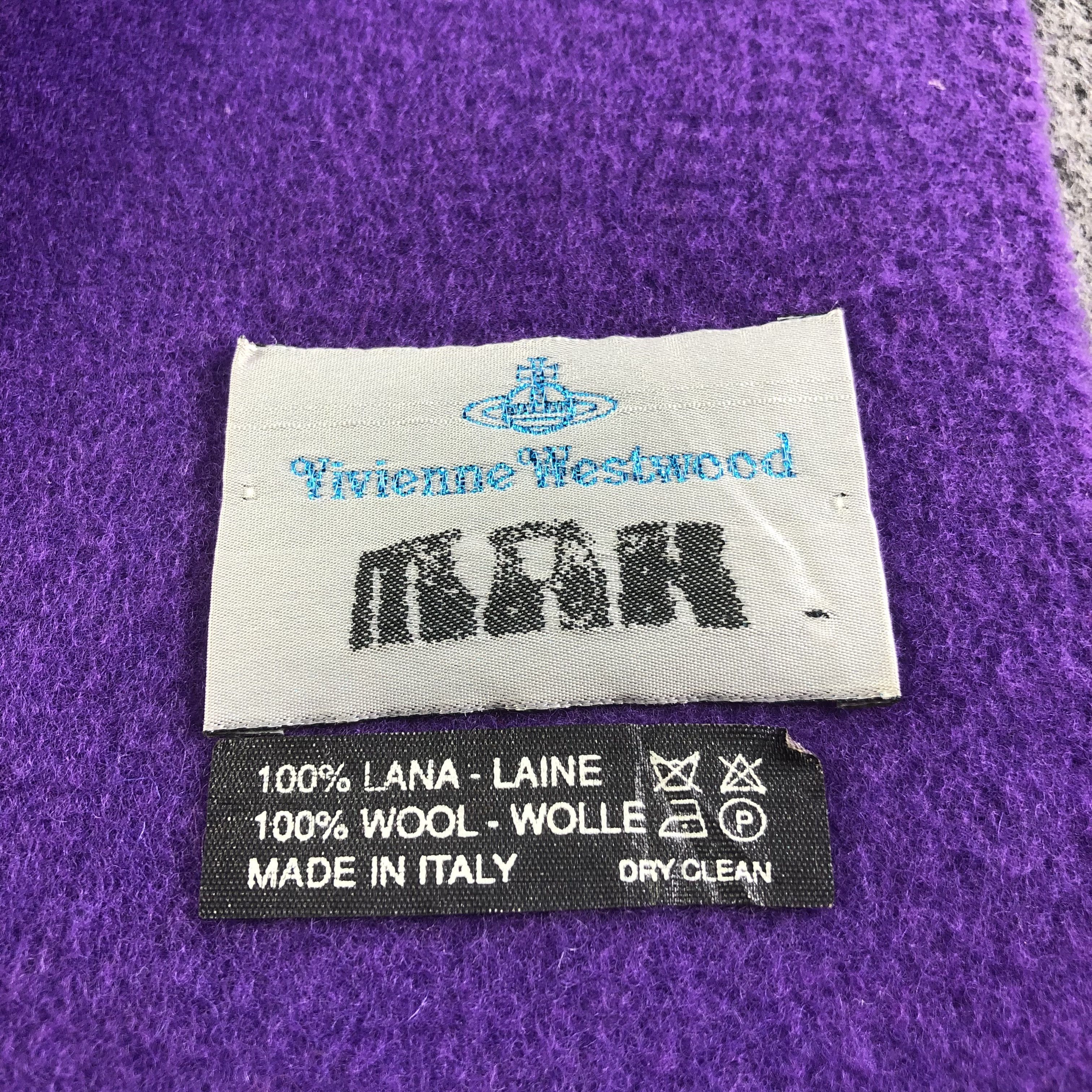 Vivienne Westwood Vivienne Westwood Wool Scarf Muffler V1793 Size ONE SIZE - 5 Thumbnail