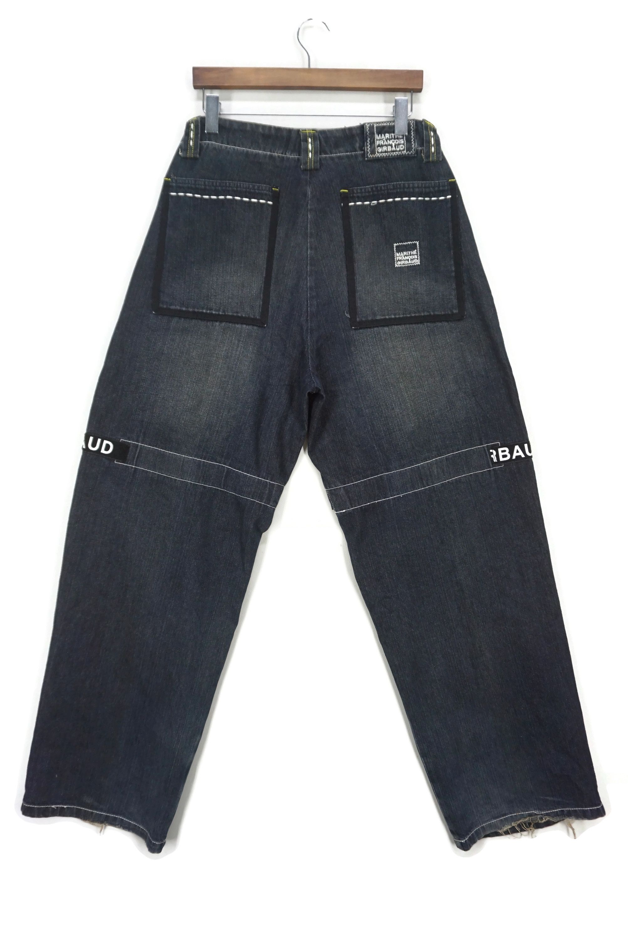Marithe + Francois Girbaud Vintage Baggy Jeans Shutter Denim fits W35xL33 Size US 34 / EU 50 - 2 Thumbnail