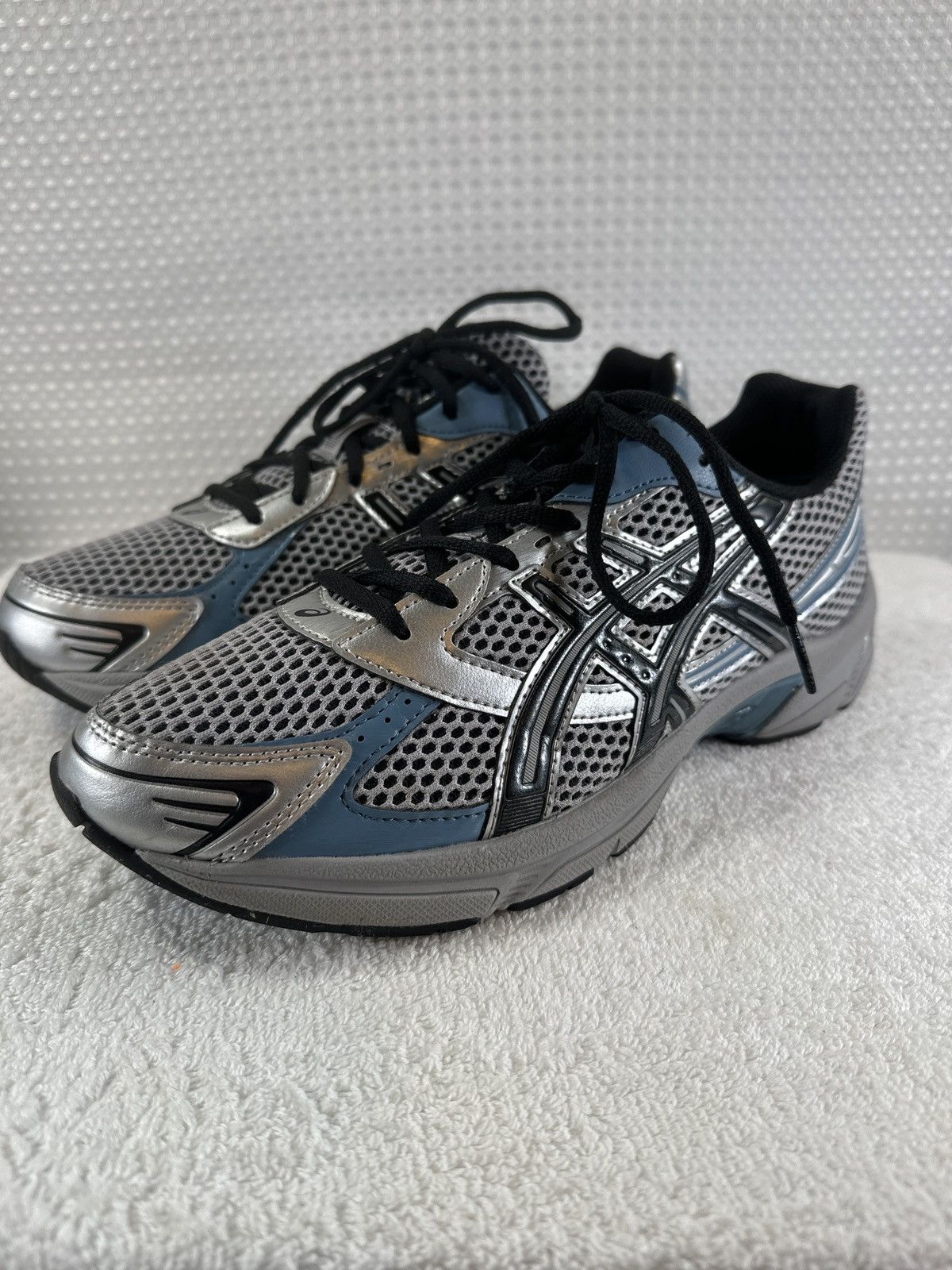 Asics ASICS Gel-1130 Black Blue Silver Shoes Size US 9 / EU 42 - 2 Thumbnail