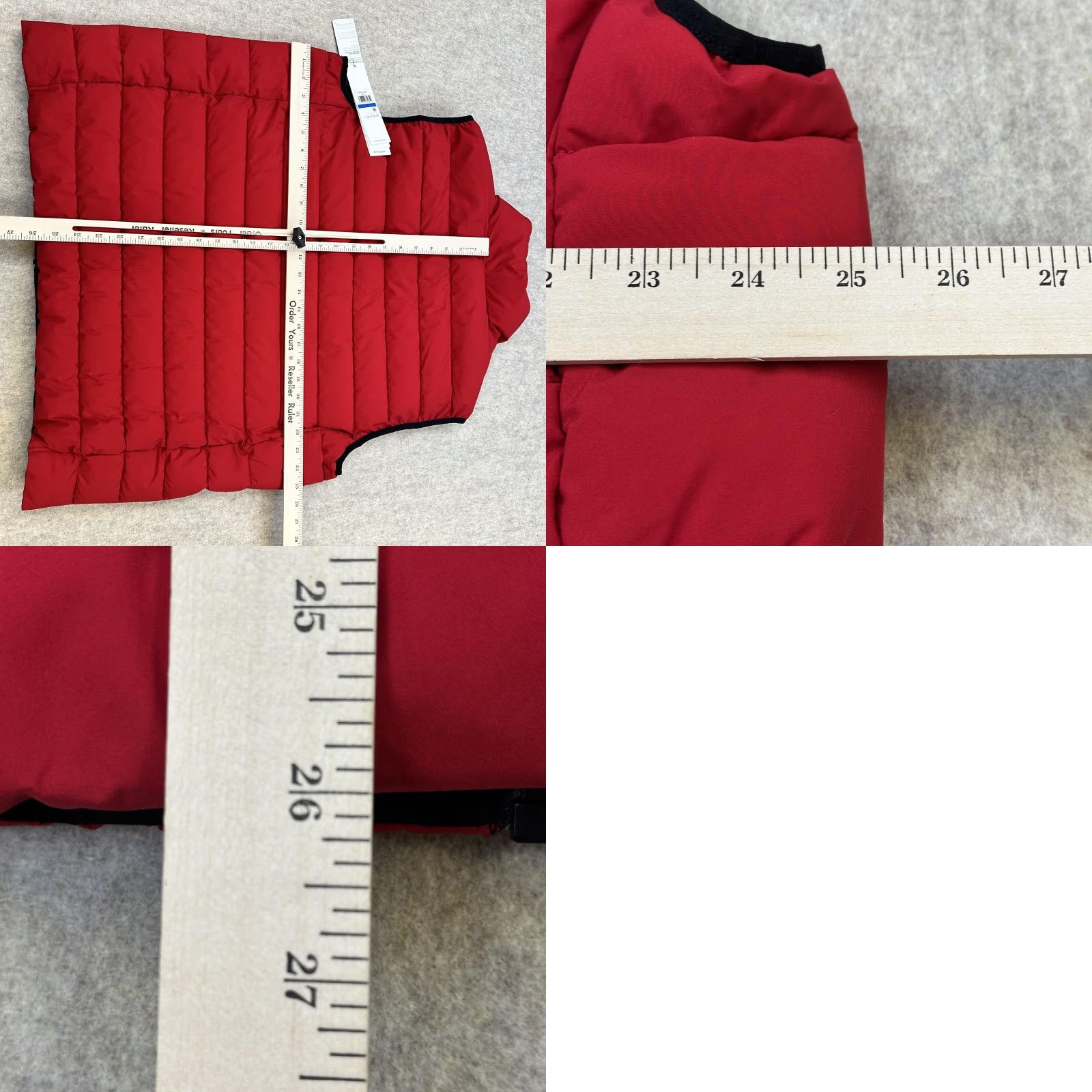 Calvin Klein Calvin Klein Vest Mens XL Red Puffer Quilted Full Zip Water Resistant Zip Pockets Logo Zipper Casual Travel Wind-Resistant CM355480 Size US XL / EU 56 / 4 - 10 Thumbnail