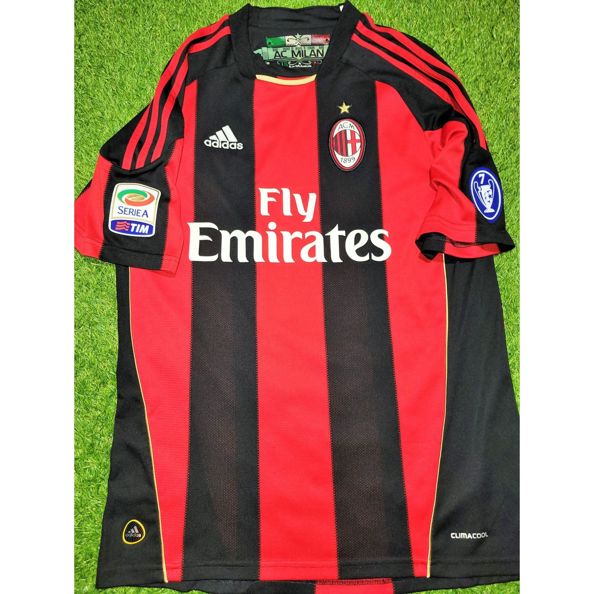 Ibrahimovic AC Milan 2010 2011 Soccer Jersey Shirt M