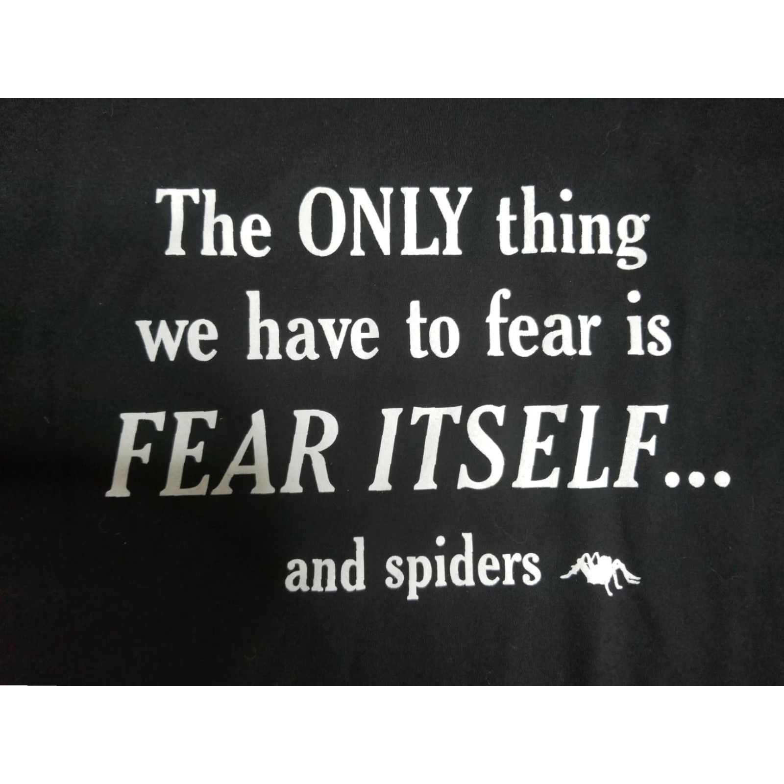 American Apparel Mens 2XL Fear Spiders Sarcastic Spider Cool Adult Graphic Funny T-Shirt Size US XXL / EU 58 / 5 - 2 Thumbnail