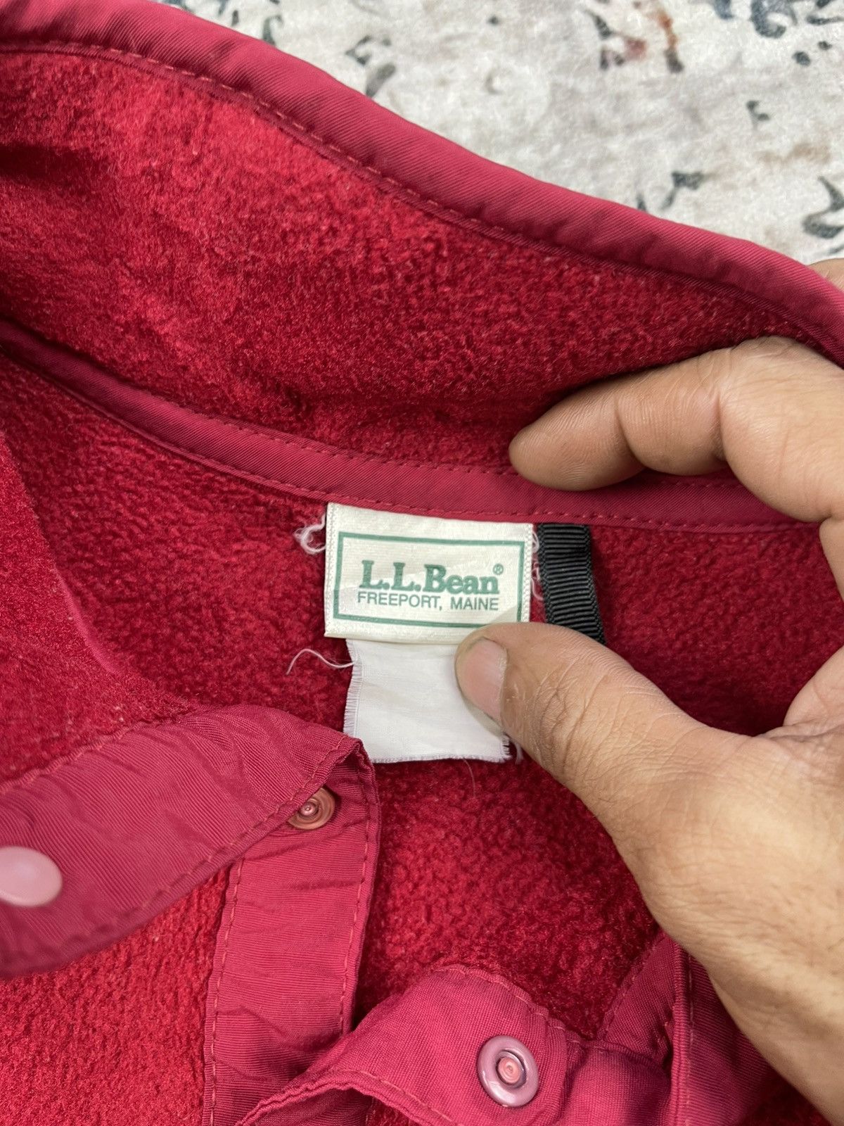 L.L. Bean Vtg LL Bean Half Button Up Fleece Pull Over Size US M / EU 48-50 / 2 - 12 Thumbnail