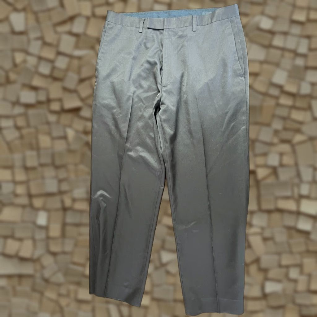 Liz Claiborne Claiborne Pants Men's Regular Dress Pants Flat Front Brown 34/32 Vintage No Size US 34 / EU 50 - 1 Thumbnail