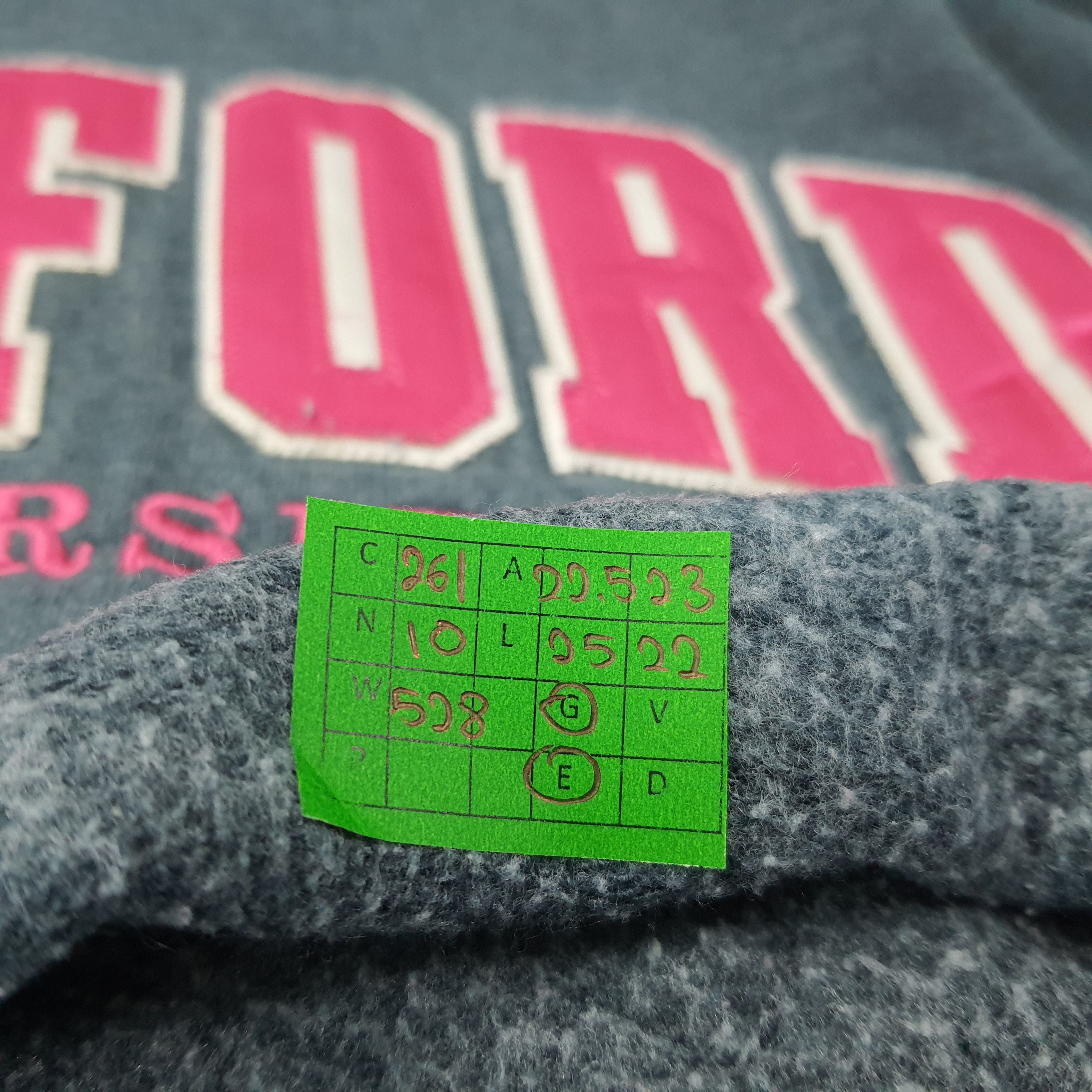 Vintage Vintage Roadford University Hoodie Sweatshirt C261N9 Size US M / EU 48-50 / 2 - 7 Thumbnail