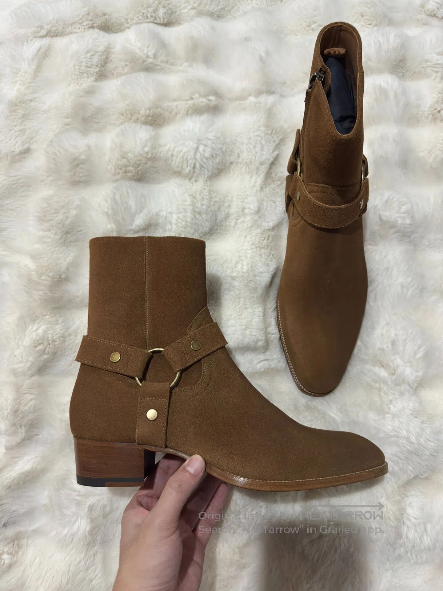 Saint Laurent Paris Saint Laurent Paris Suede Chelsea boots| Size US 10.5 / EU 43-44 - 1 Thumbnail