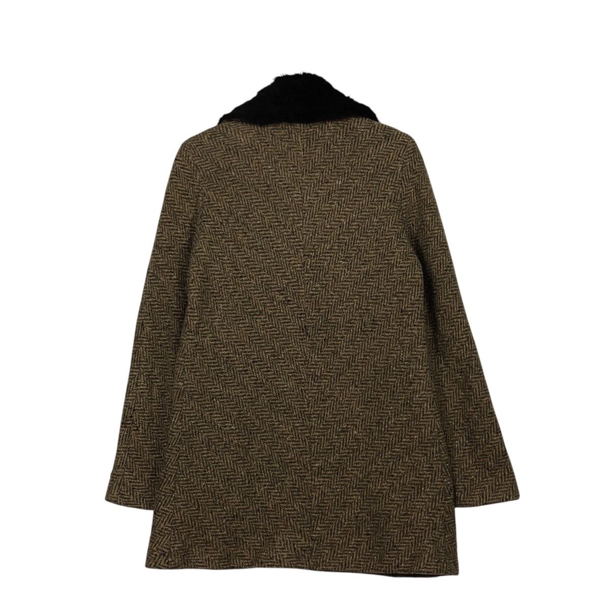 Japanese Brand 📌Vintage Wool Jacket DKNY Mink Fur Collar Size US M / EU 48-50 / 2 - 8 Thumbnail